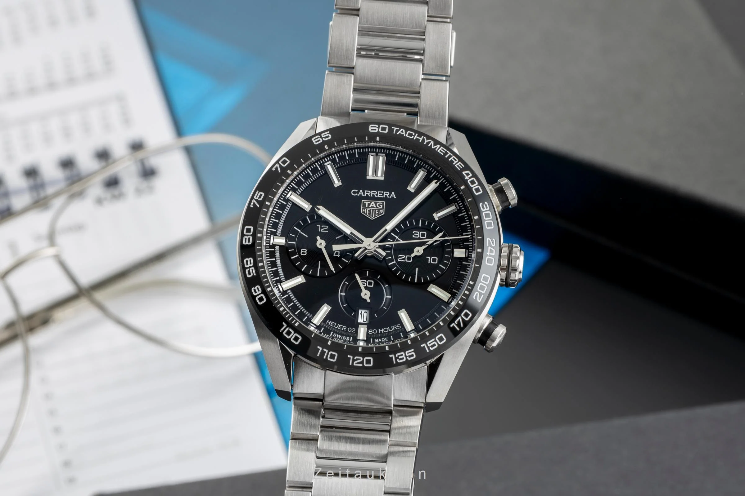 Tag Heuer Carrera chronograph steel automatic men's watch CBN2A1B.BA0643 LP: 6950EUR  [2503929] - Image 2