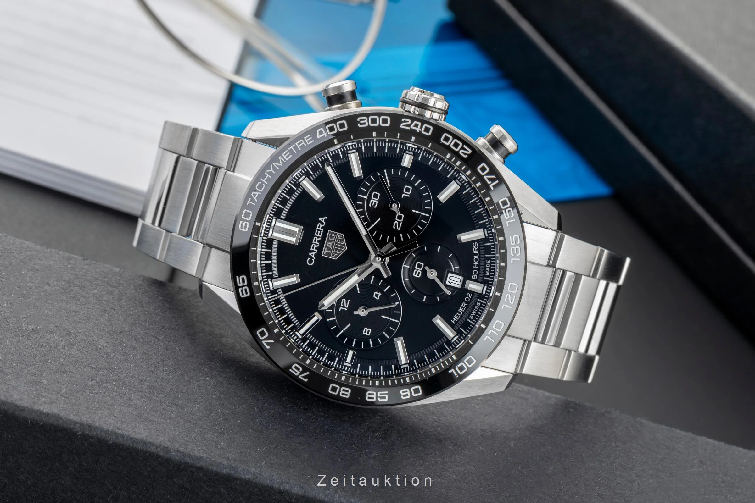 Tag Heuer Carrera chronograph steel automatic men's watch CBN2A1B.BA0643 LP: 6950EUR  [2503929] - Image 3