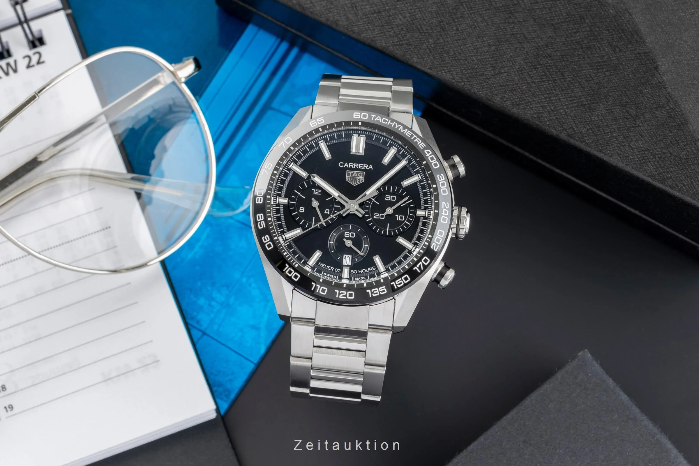Tag Heuer Carrera chronograph steel automatic men's watch CBN2A1B.BA0643 LP: 6950EUR  [2503929] - Image 4