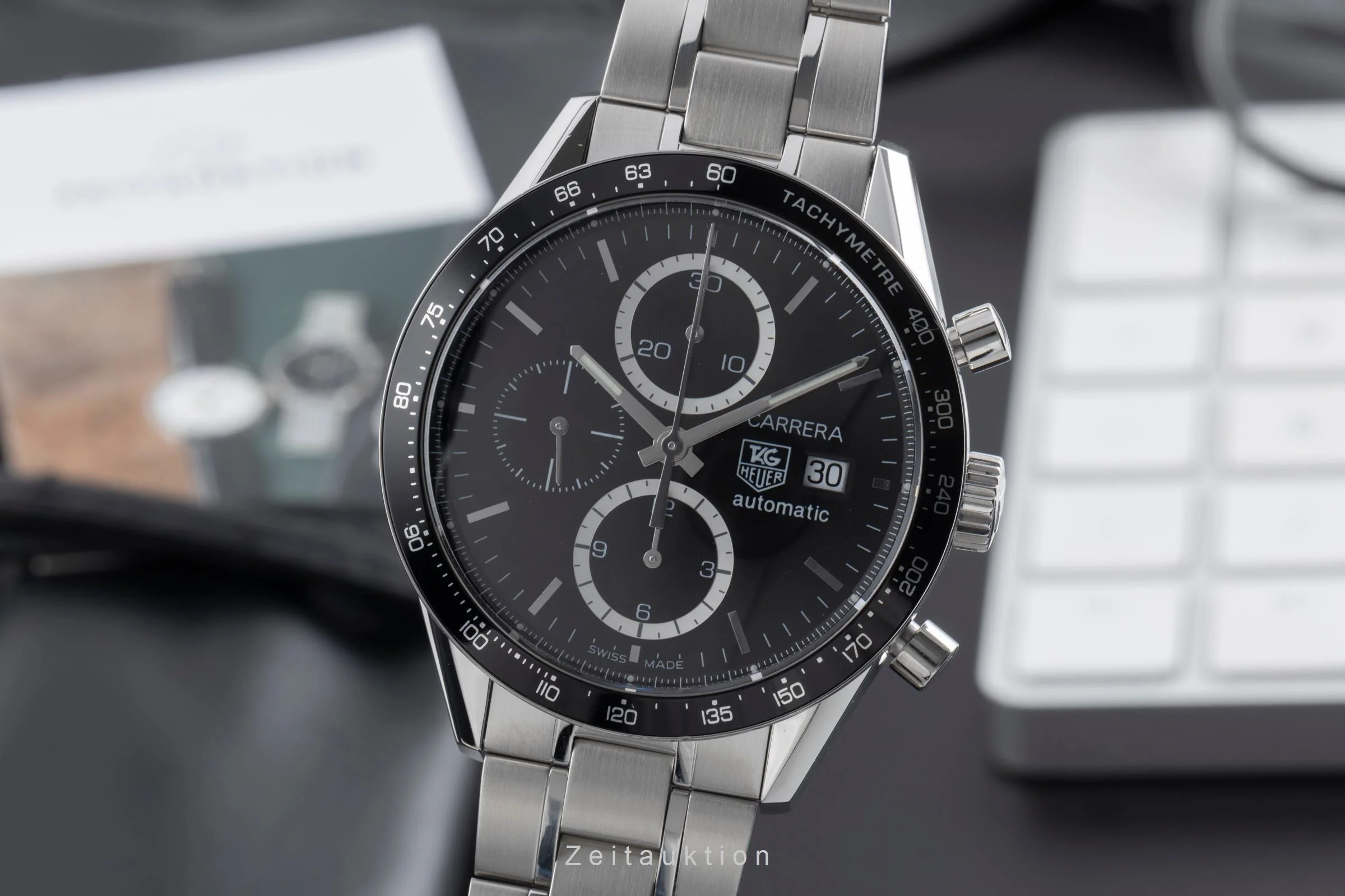 Tag Heuer Carrera chronograph steel automatic men's watch CV2010.BA0788  [2504391] - Image 2