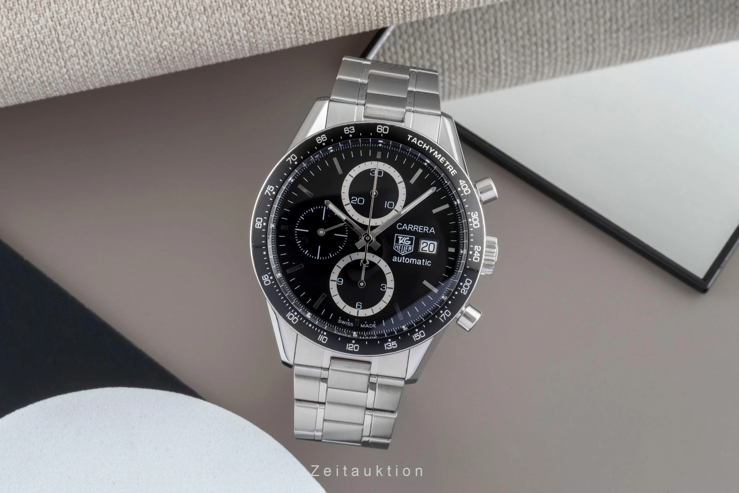 Tag Heuer Carrera chronograph steel automatic men's watch CV2010.BA0788 LP: 7500EUR  [2507437] - Image 4