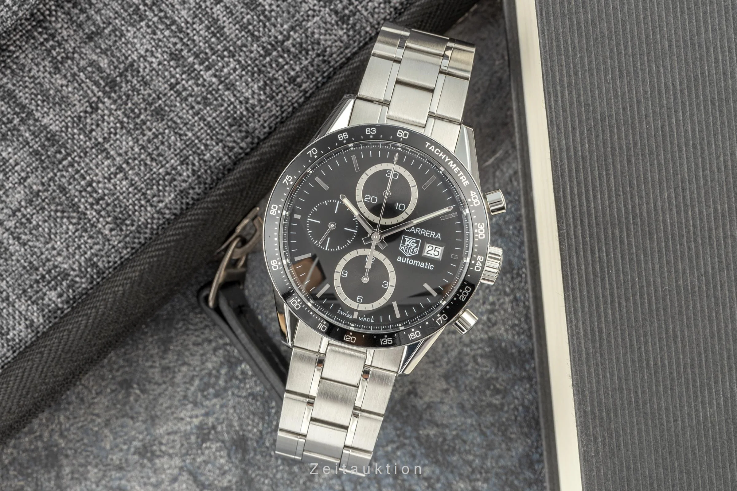 Tag Heuer Carrera chronograph steel automatic men's watch CV2010.BA0794 LP: 4800EUR  [2205422] - Image 3