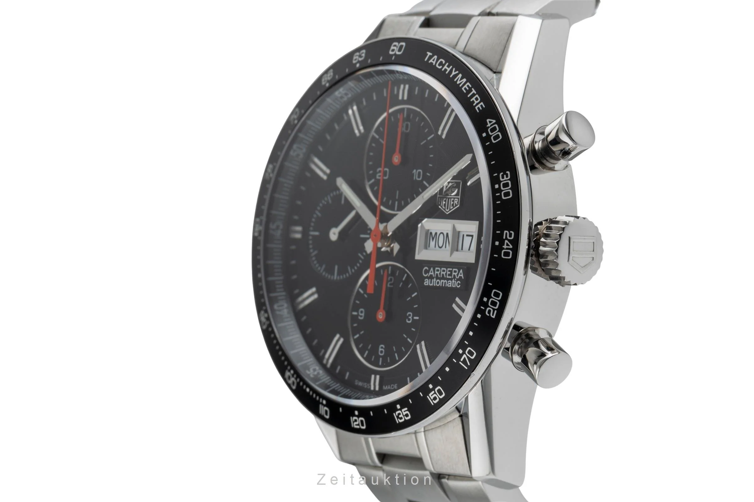 Tag Heuer Carrera chronograph steel automatic men's watch CV201AH.BA0725  [2504441] - Image 7