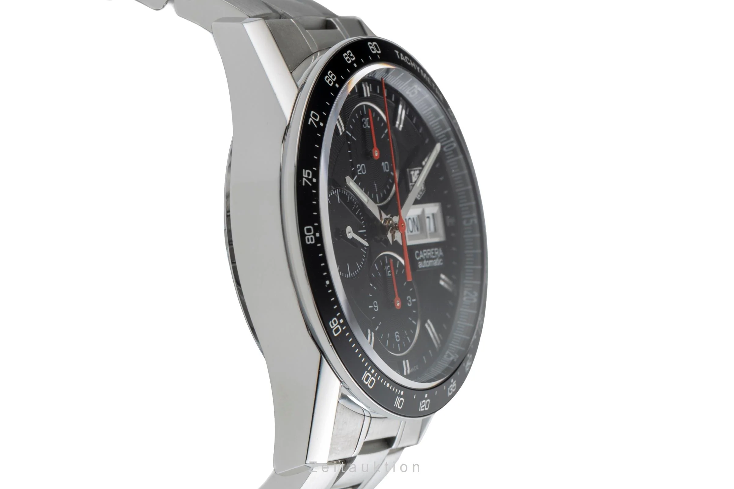 Tag Heuer Carrera chronograph steel automatic men's watch CV201AH.BA0725  [2504441] - Image 8