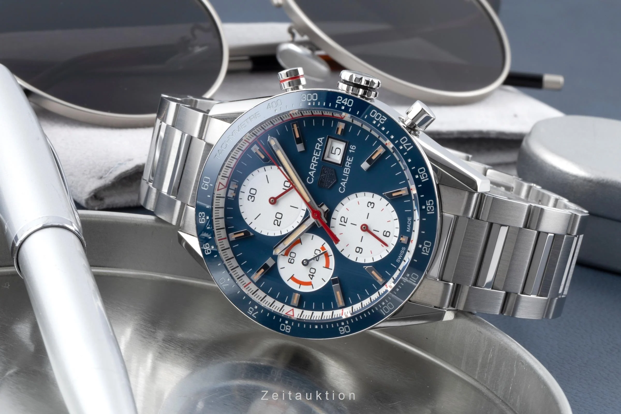 Tag Heuer Carrera chronograph steel automatic men's watch CV201AR.BA0715 LP: 6800EUR  [2507370] - Image 3