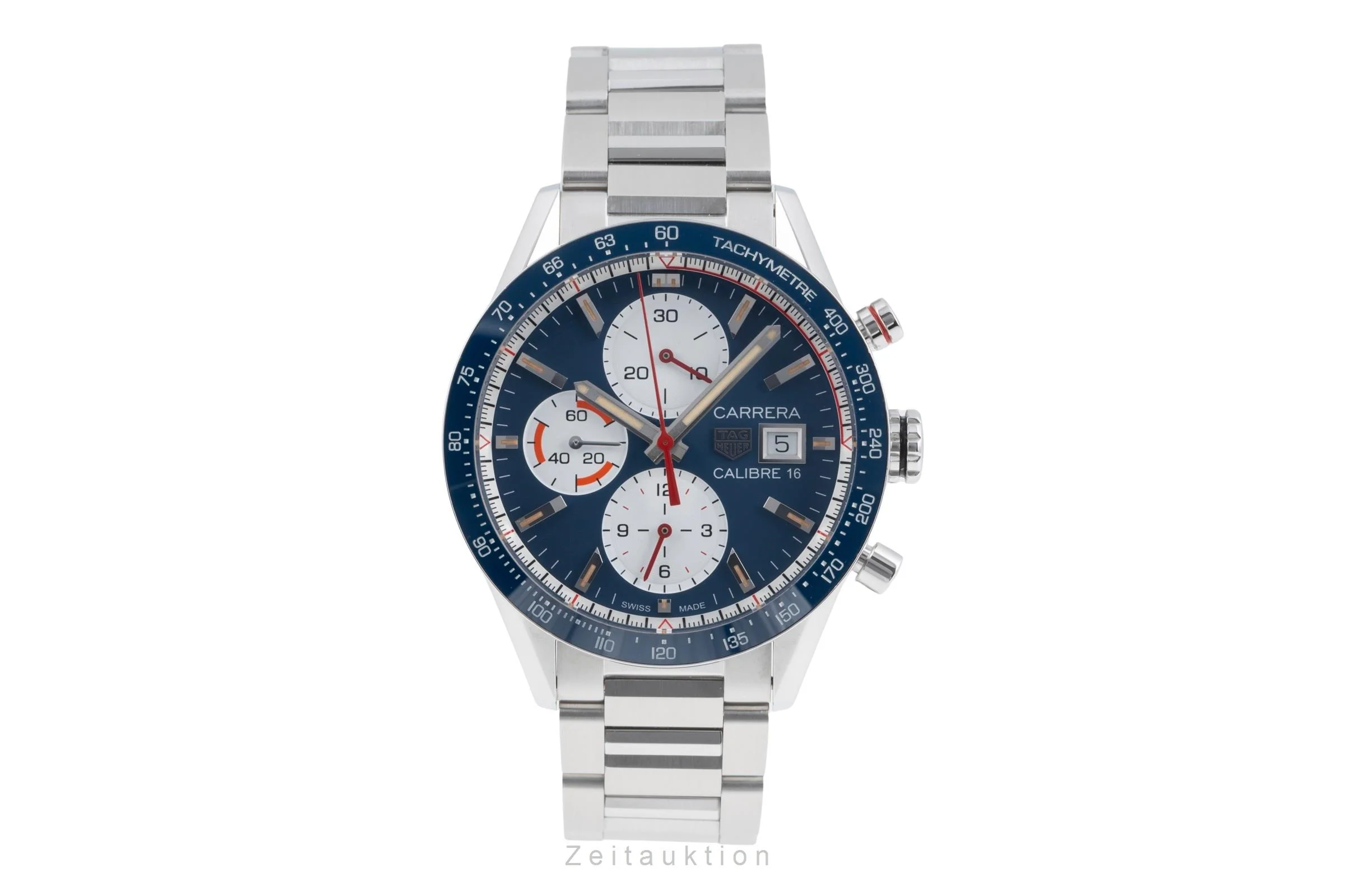 Tag Heuer Carrera chronograph steel automatic men's watch CV201AR.BA0715 LP: 6800EUR  [2507370] - Image 5
