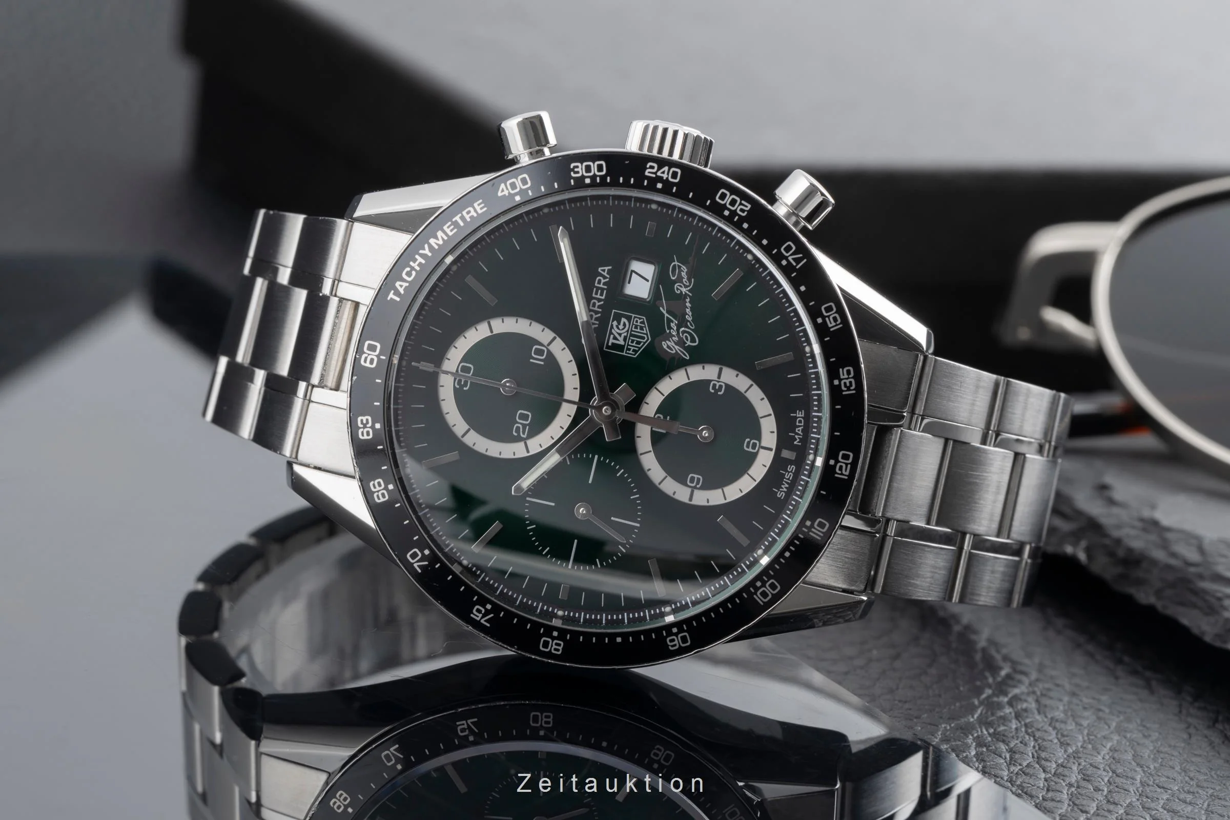 Tag Heuer Carrera chronograph steel automatic men's watch CV201F Limited  [2502824] - Image 3