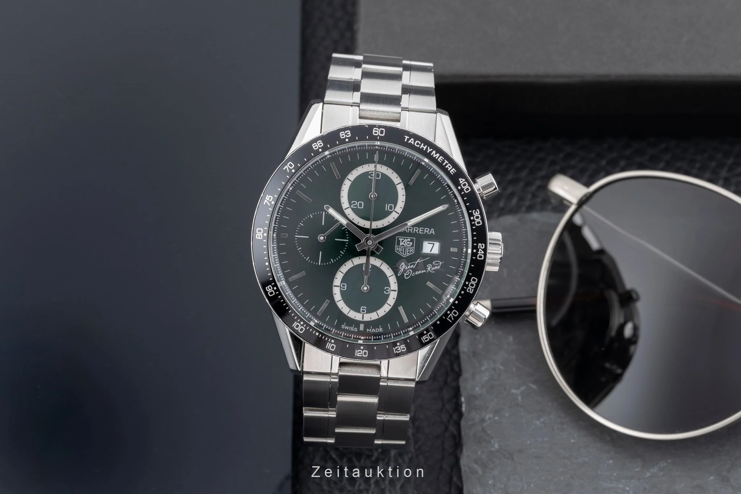 Tag Heuer Carrera chronograph steel automatic men's watch CV201F Limited  [2502824] - Image 4
