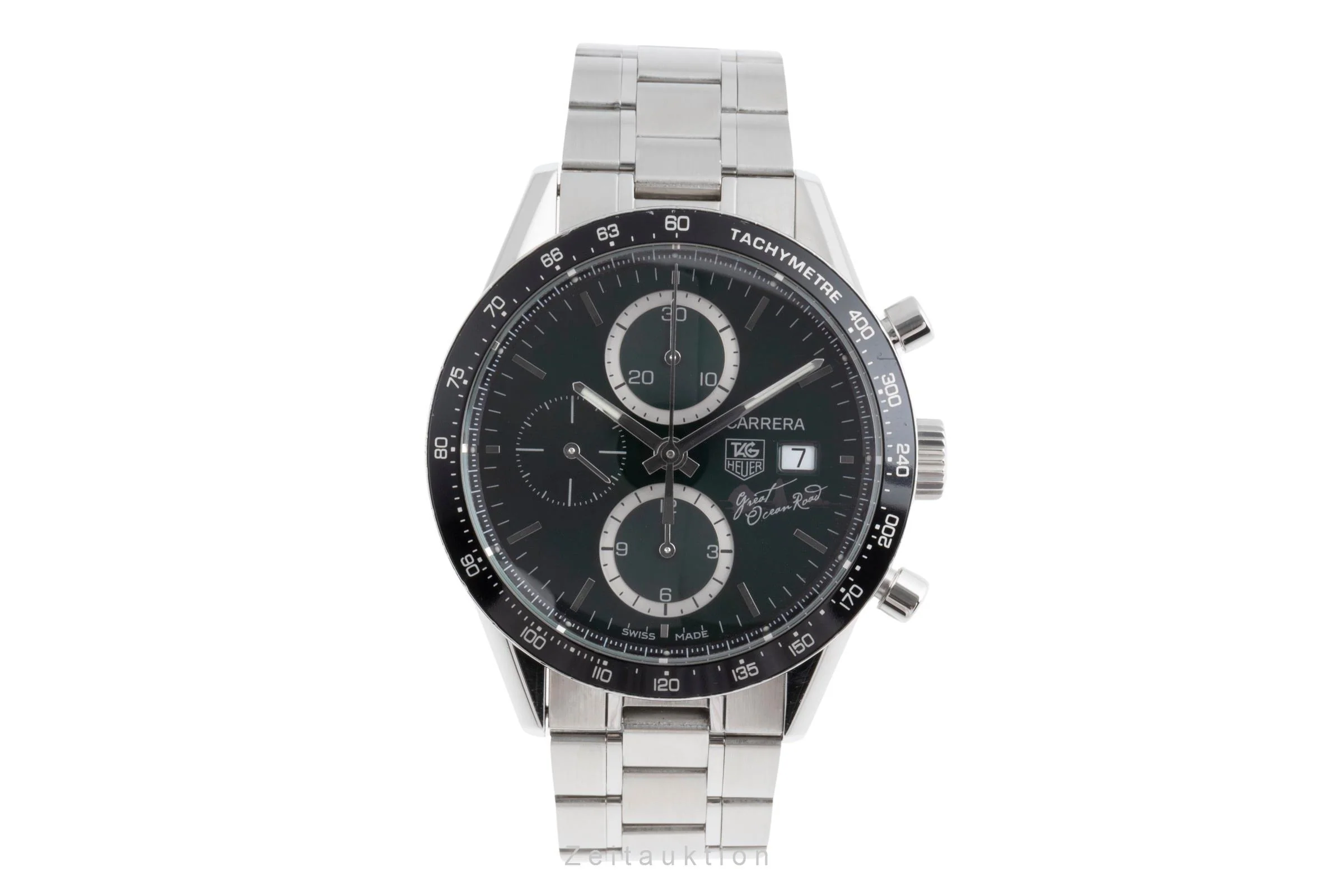 Tag Heuer Carrera chronograph steel automatic men's watch CV201F Limited  [2502824] - Image 5