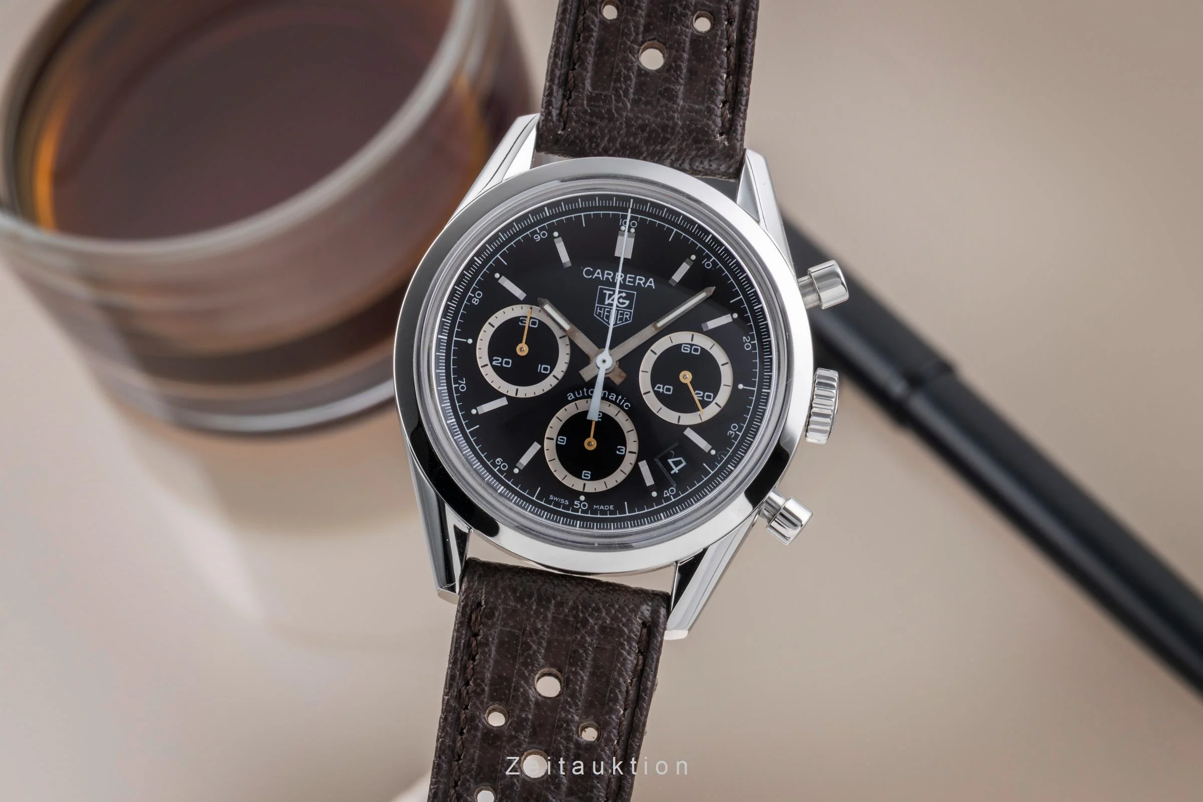 Tag Heuer Carrera chronograph steel automatic men's watch CV2111-0  [2502717] - Image 2
