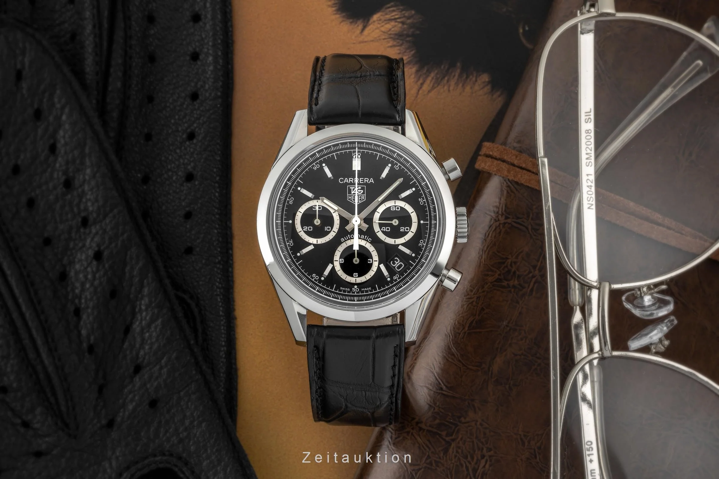 Tag Heuer Carrera chronograph steel automatic men's watch CV2113-0  [2400461] - Image 2