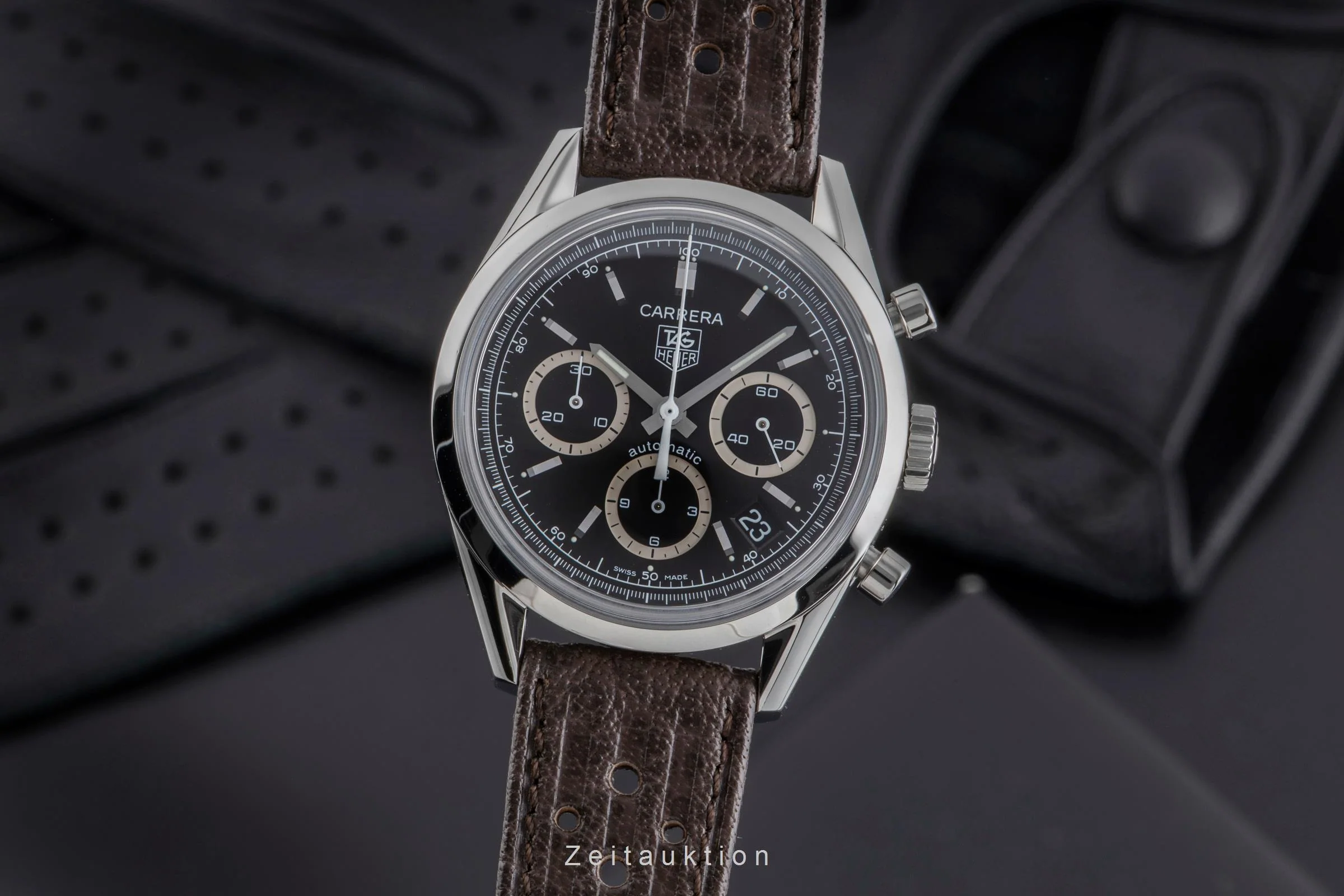 Tag Heuer Carrera chronograph steel automatic men's watch CV2113-0  [2502218] - Image 2