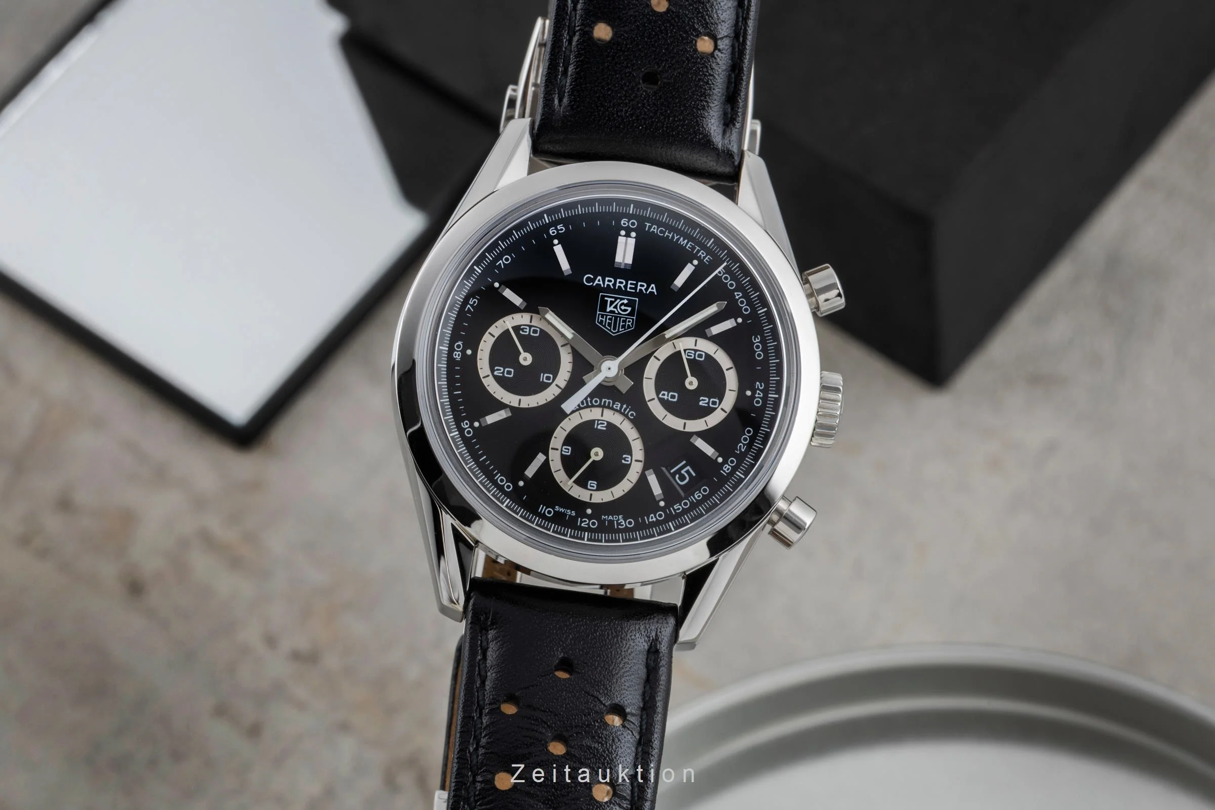 Tag Heuer Carrera chronograph steel automatic men's watch CV2114.FC6182 Limited  [2506657] - Image 2