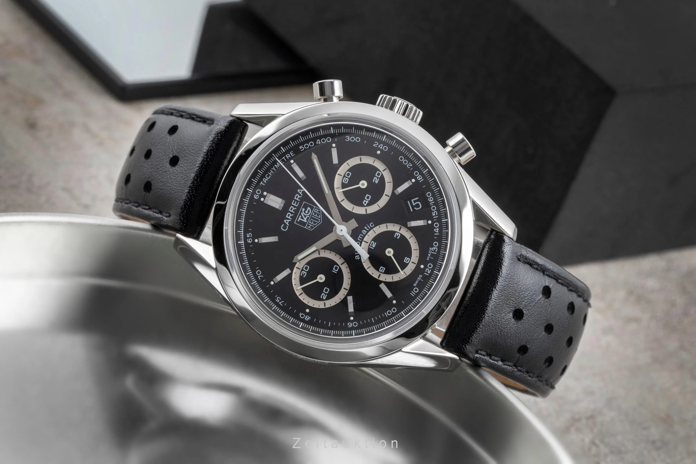 Tag Heuer Carrera chronograph steel automatic men's watch CV2114.FC6182 Limited  [2506657] - Image 3