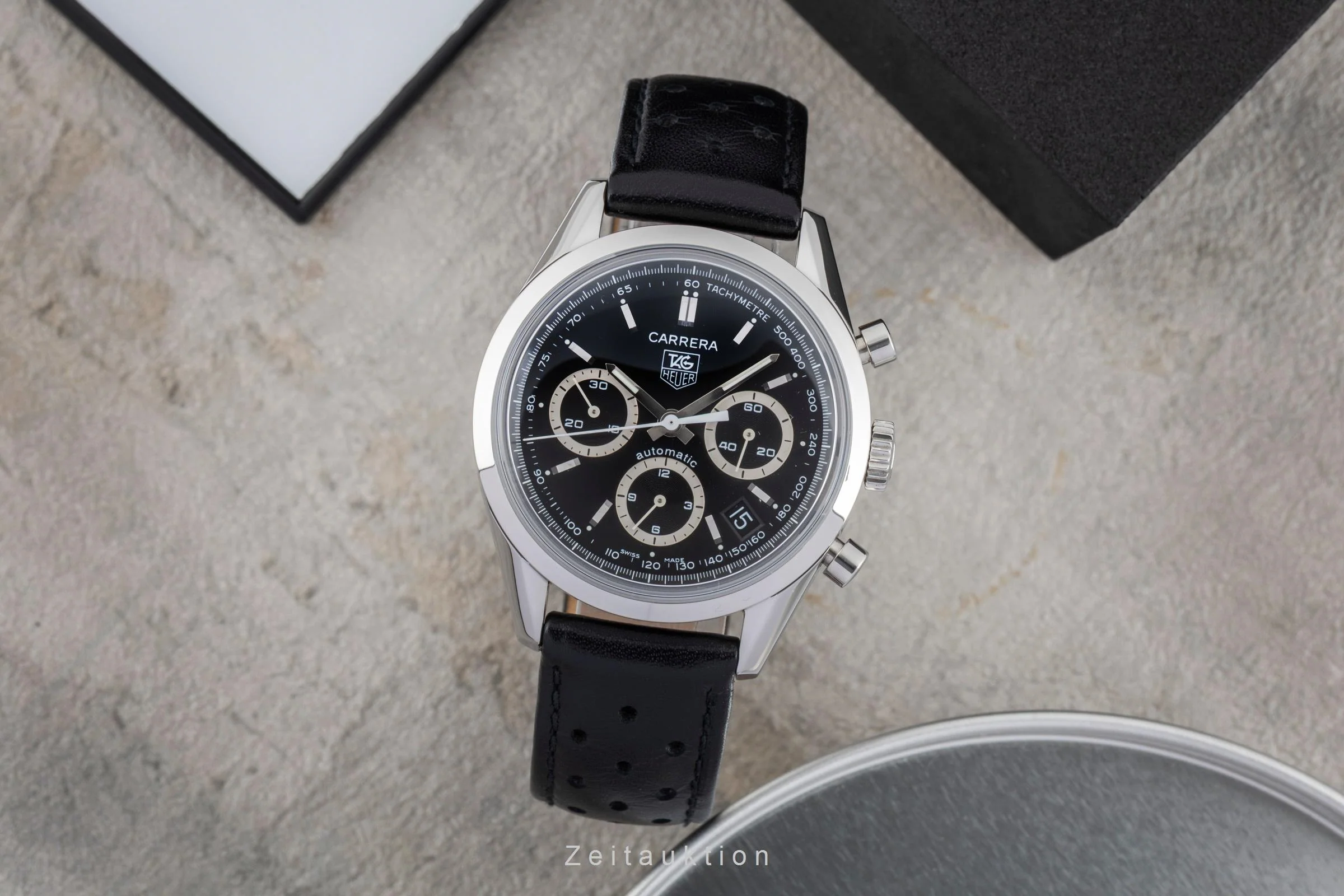 Tag Heuer Carrera chronograph steel automatic men's watch CV2114.FC6182 Limited  [2506657] - Image 4