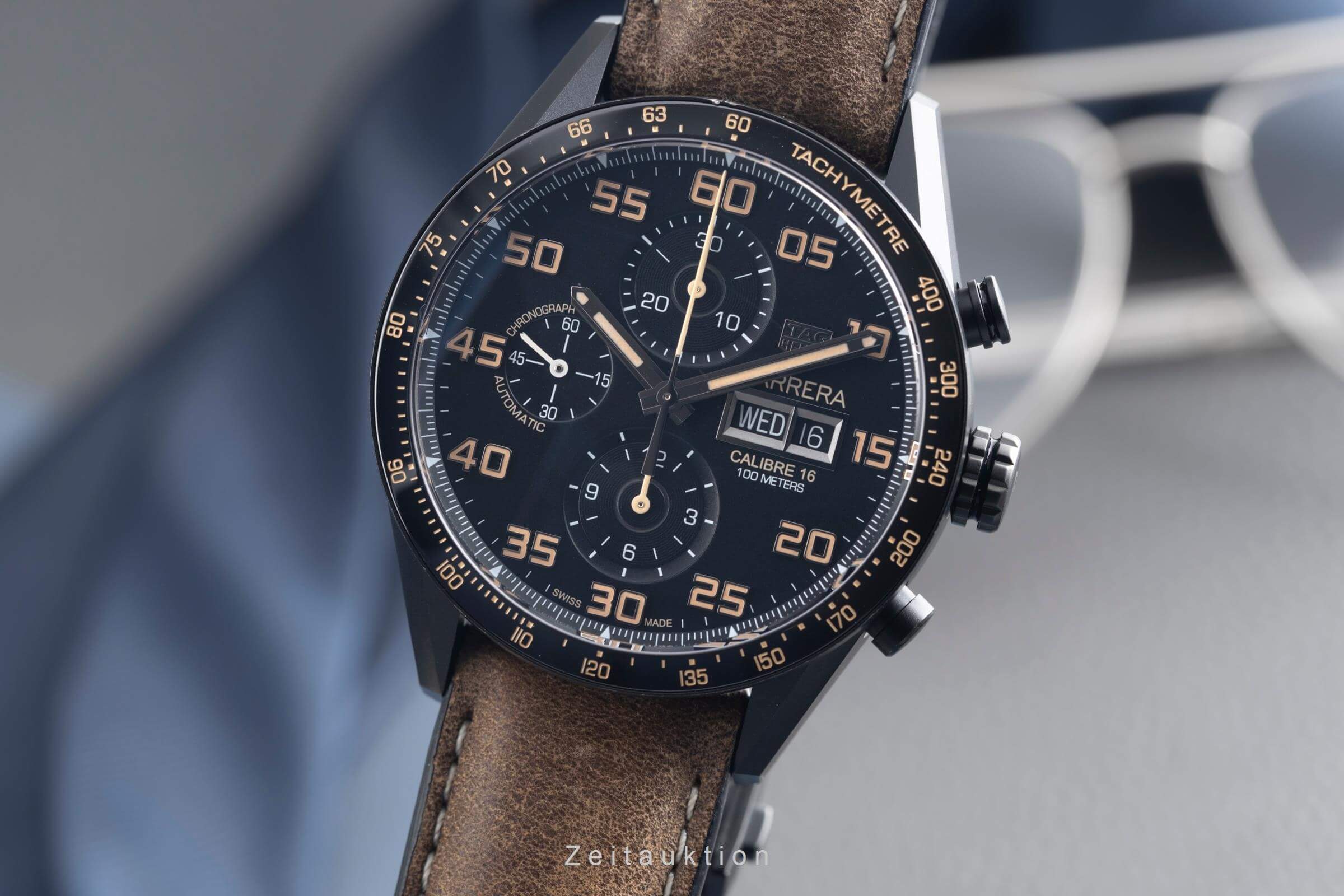 Tag Heuer Carrera chronograph titanium automatic men's watch CV2A84.FC6394  [2501957] - Image 2