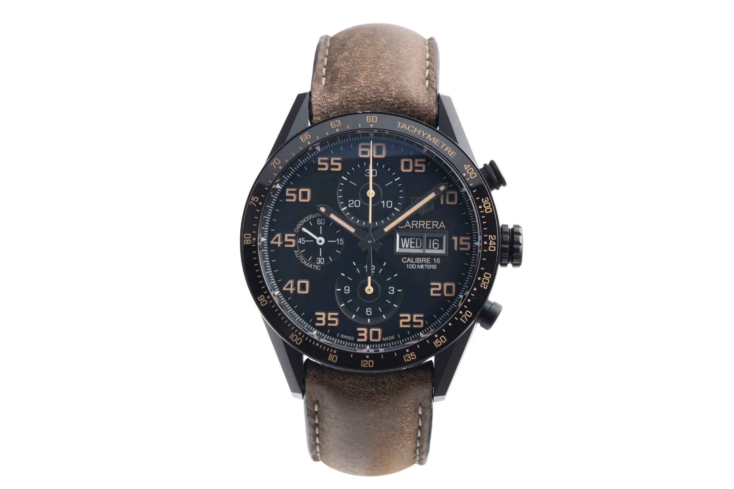 Tag Heuer Carrera chronograph titanium automatic men's watch CV2A84.FC6394  [2501957] - Image 5