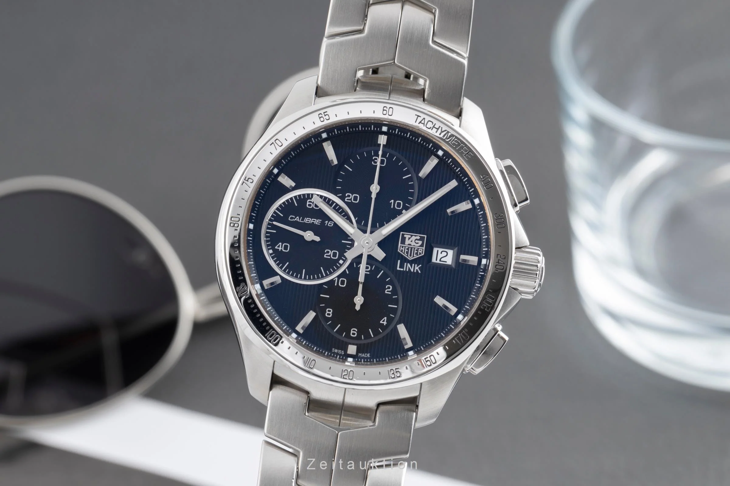 Tag Heuer Link chronograph steel automatic men's watch CAT2010  [2502792] - Image 2