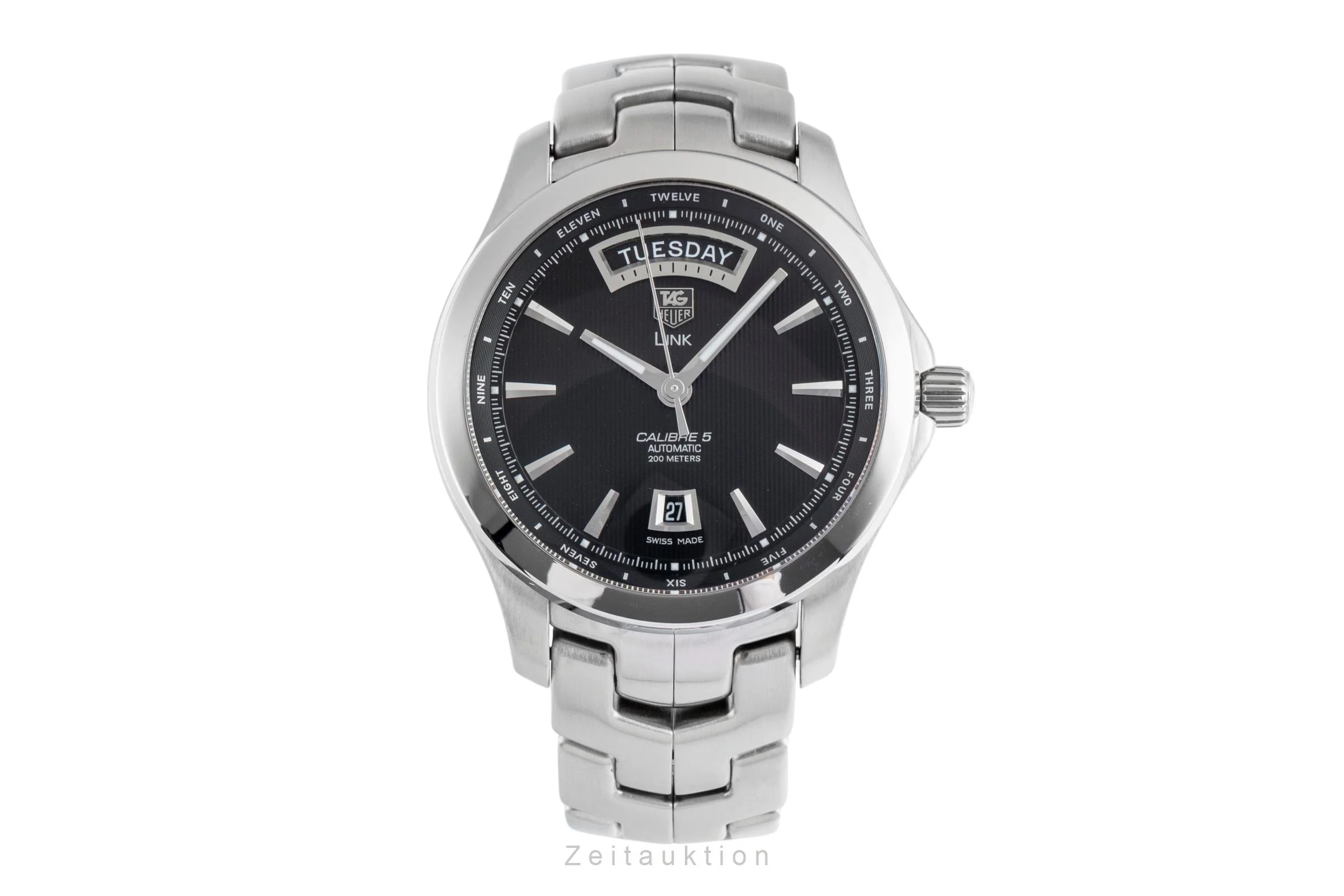 Tag Heuer Link steel automatic men's watch WJF2010  [2502480] - Image 5