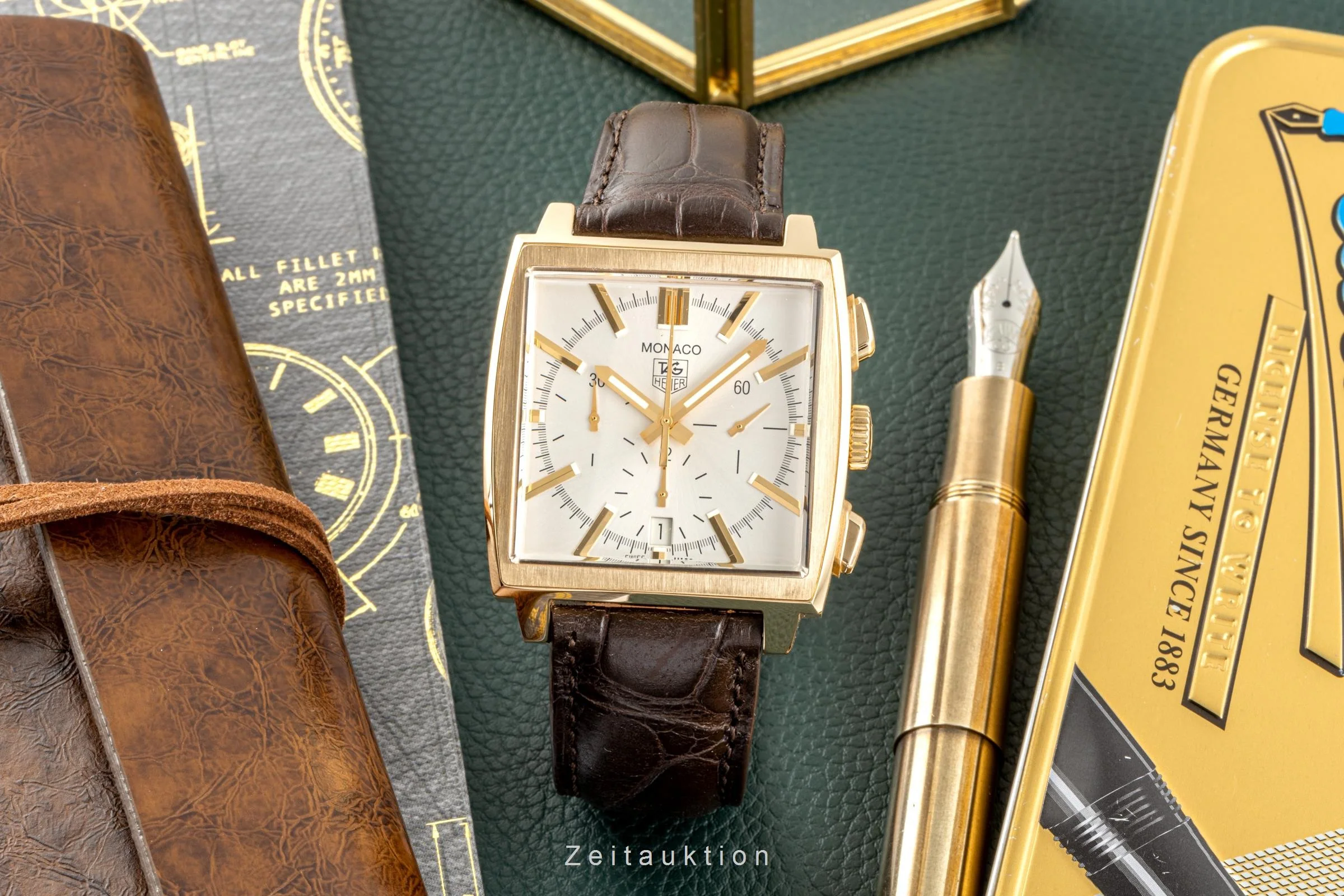 Tag Heuer Monaco chronograph 18 ct gold automatic men's watch CW5140  [2300486] - Image 2