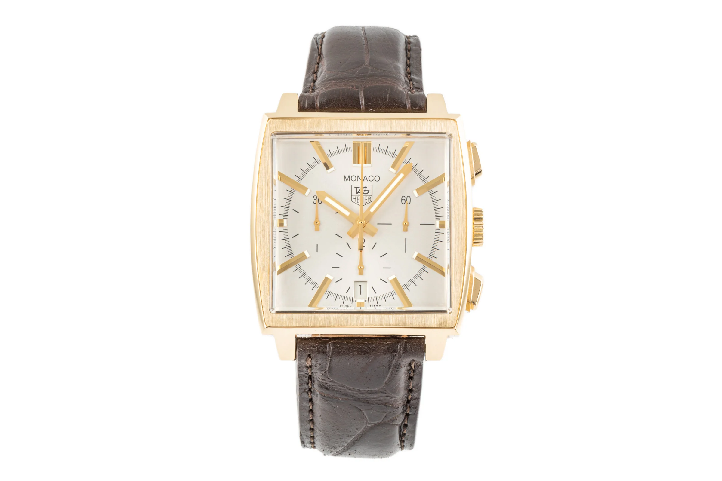 Tag Heuer Monaco chronograph 18 ct gold automatic men's watch CW5140  [2300486] - Image 4