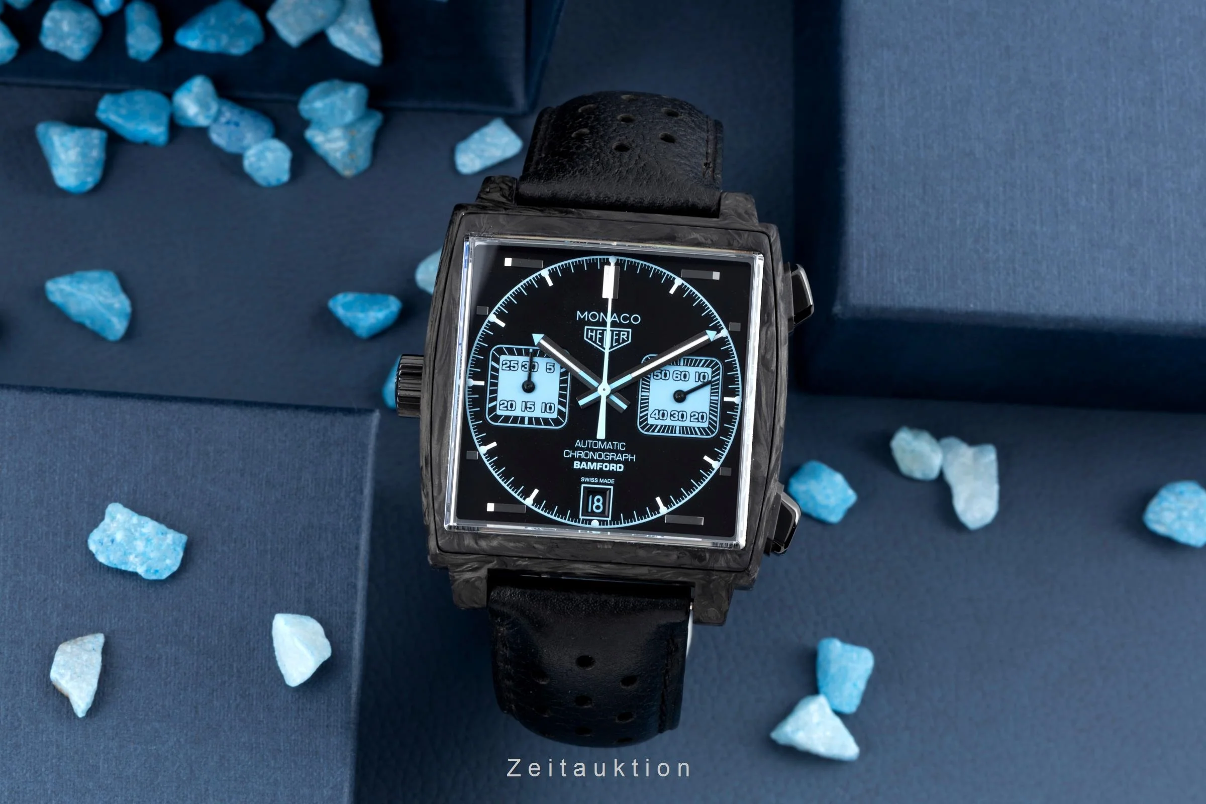 Tag Heuer Monaco chronograph carbon automatic men's watch CAW2190.FC6437 Limited  [2505874] - Image 4