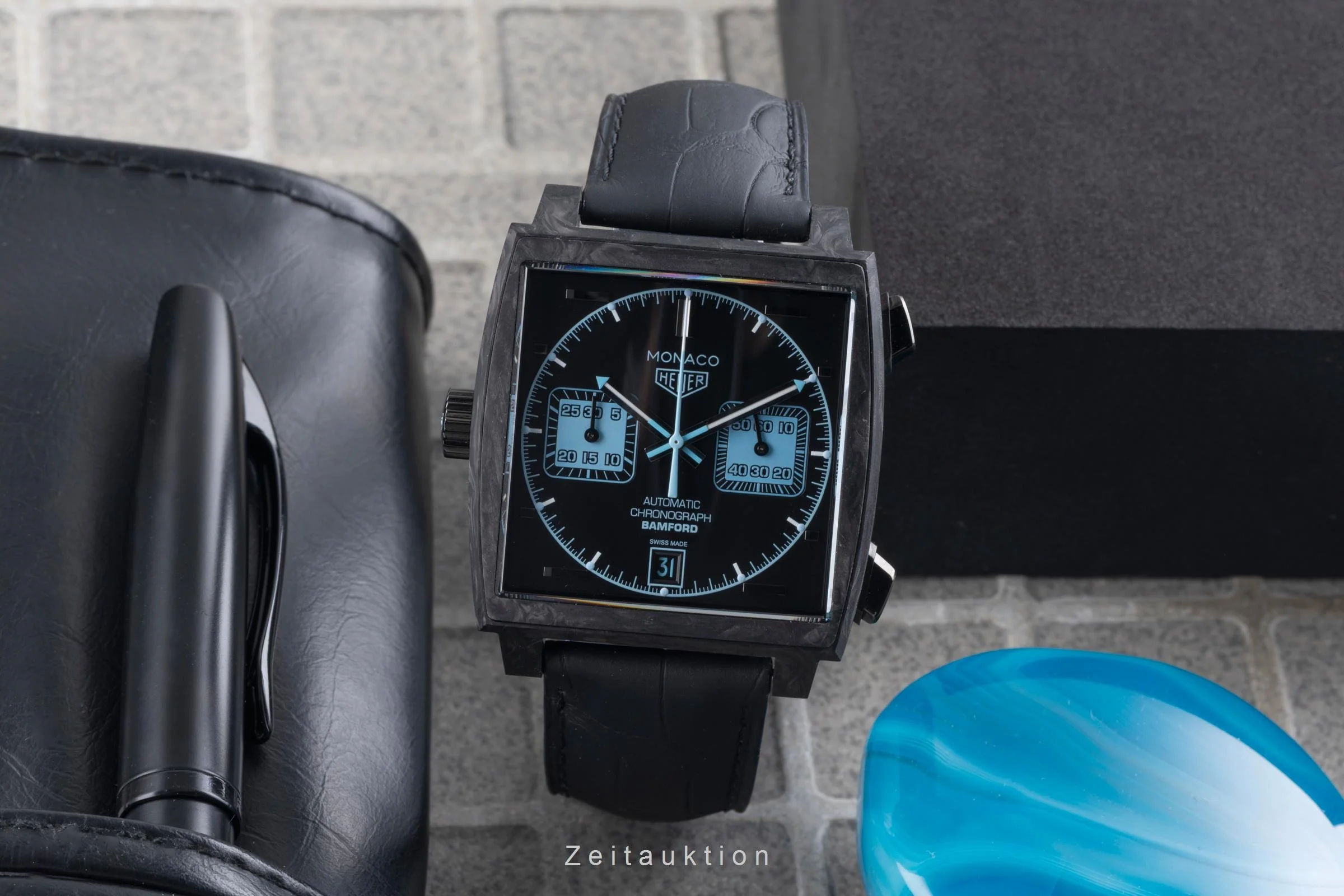 Tag Heuer Monaco chronograph carbon automatic men's watch CAW2190.FC6437 Limited  [2506994] - Image 4