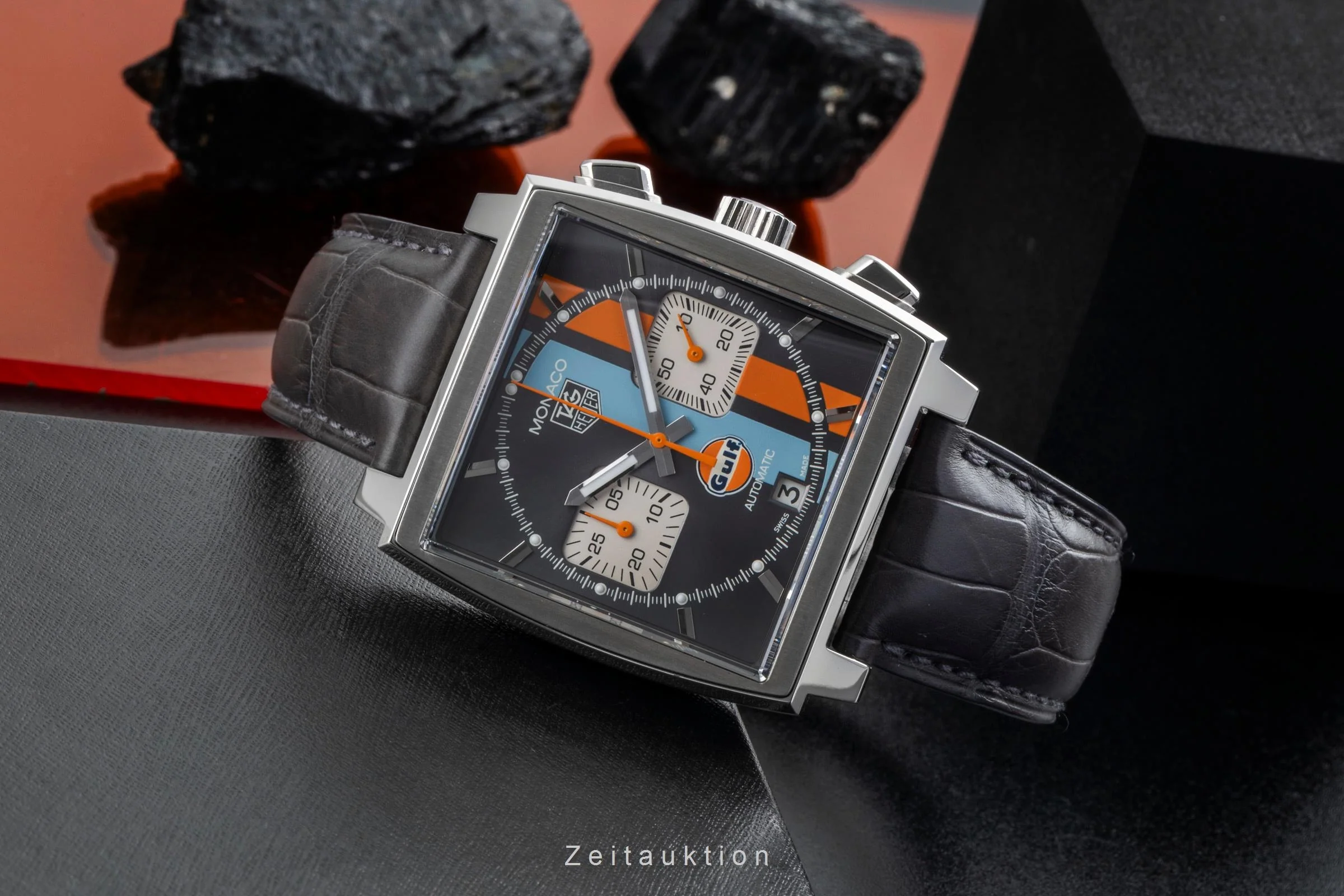 Tag Heuer Monaco chronograph steel automatic men's watch CAW2113.FC6250 Limited  [2507186] - Image 3