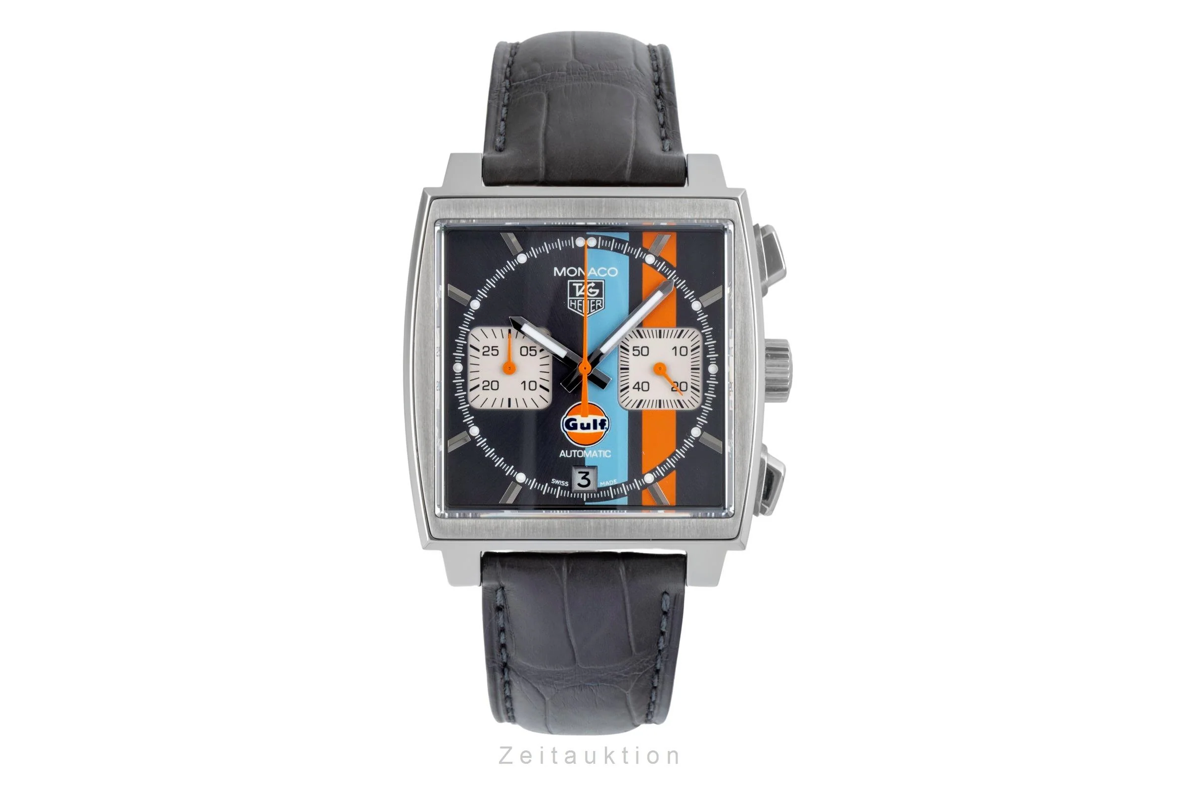 Tag Heuer Monaco chronograph steel automatic men's watch CAW2113.FC6250 Limited  [2507186] - Image 5