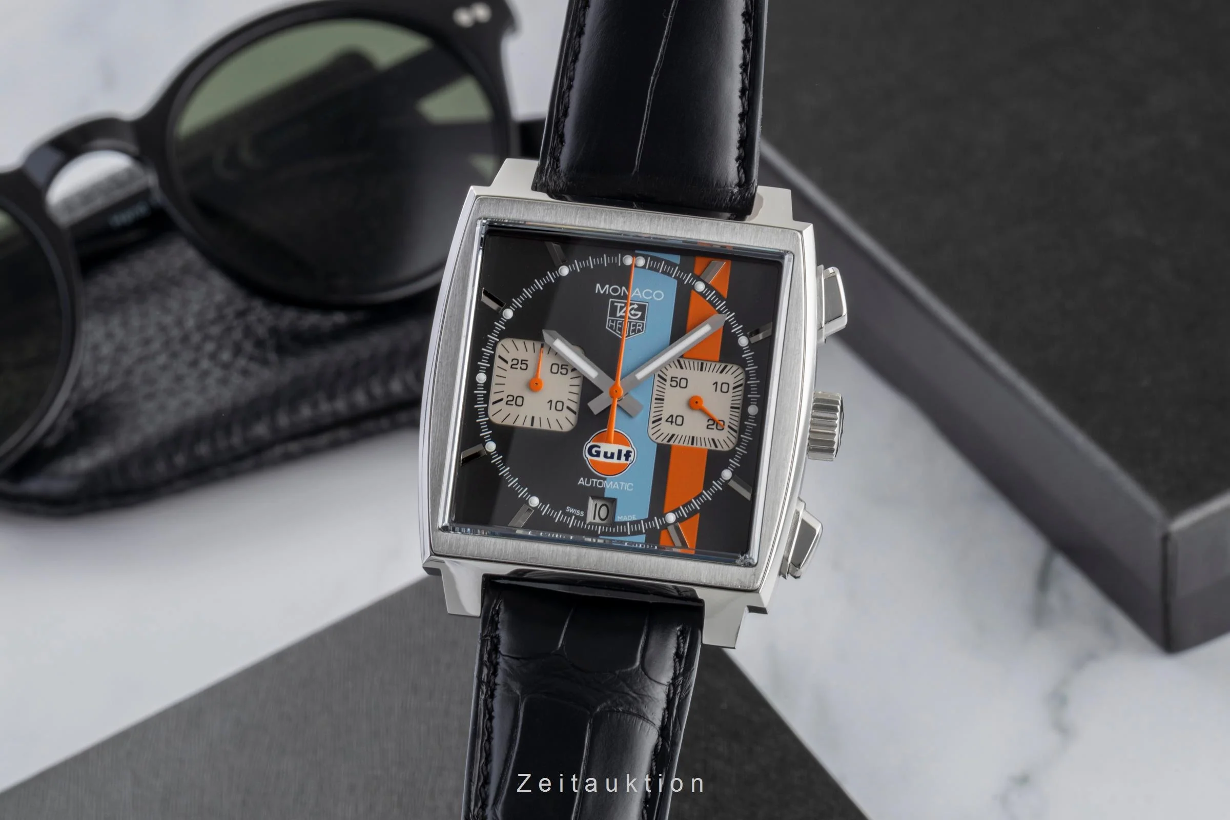 Tag Heuer Monaco chronograph steel automatic men's watch CAW2113. FC6250 Limited  [2600981] - Image 2