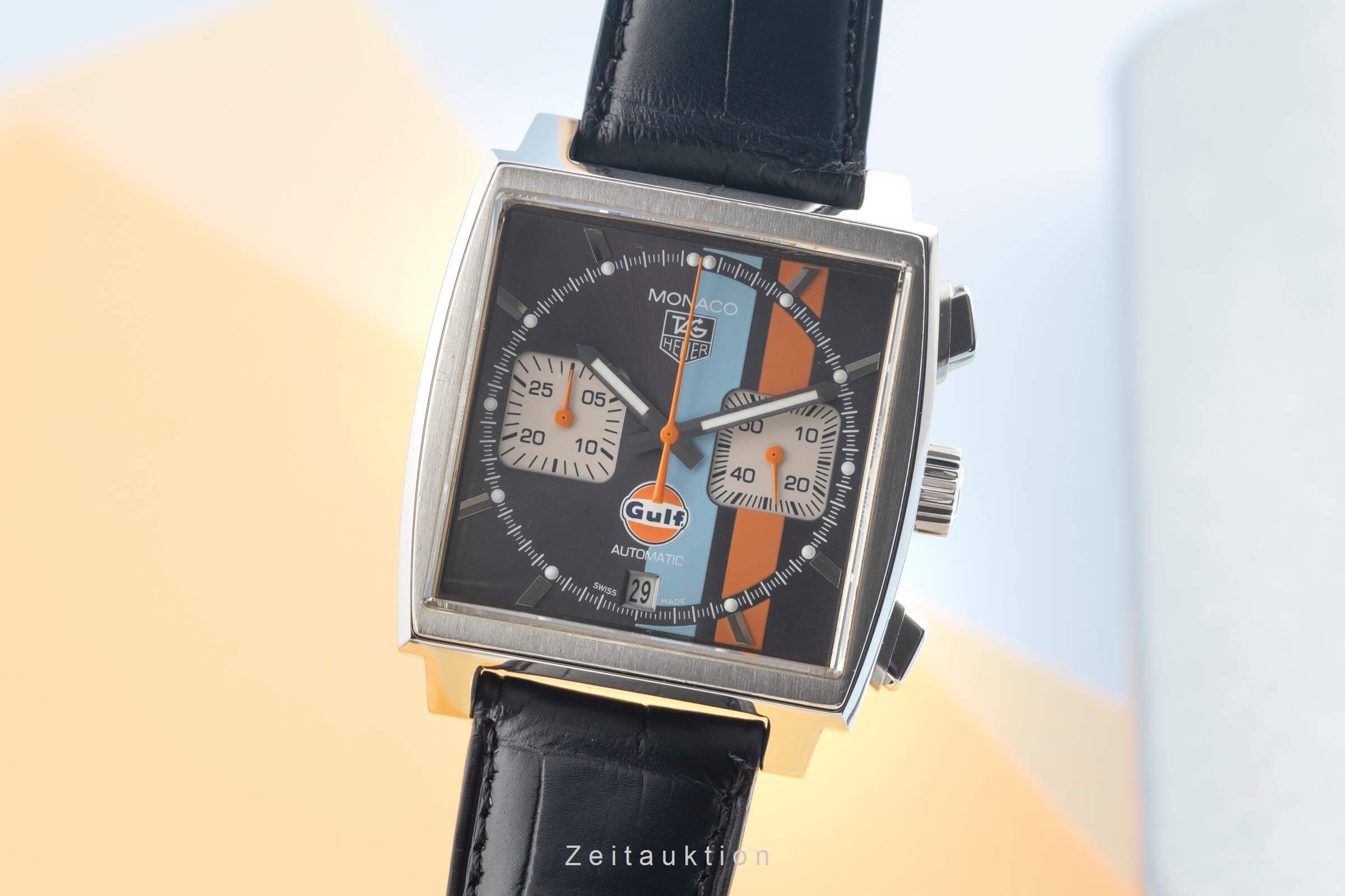 Tag Heuer Monaco chronograph steel automatic men's watch CAW2113FC6250 LP: 7900EUR Limited  [2501439] - Image 2