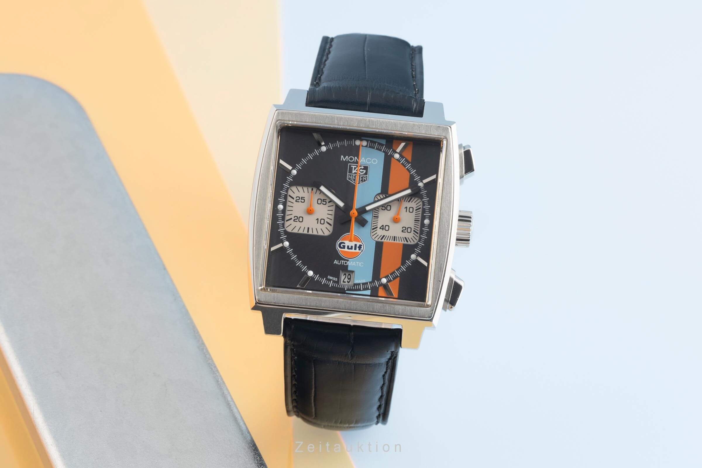 Tag Heuer Monaco chronograph steel automatic men's watch CAW2113FC6250 LP: 7900EUR Limited  [2501439] - Image 4