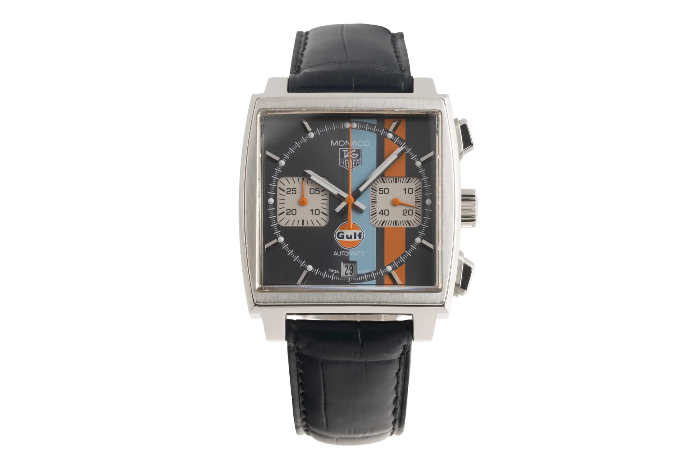 Tag Heuer Monaco chronograph steel automatic men's watch CAW2113FC6250 LP: 7900EUR Limited  [2501439] - Image 5
