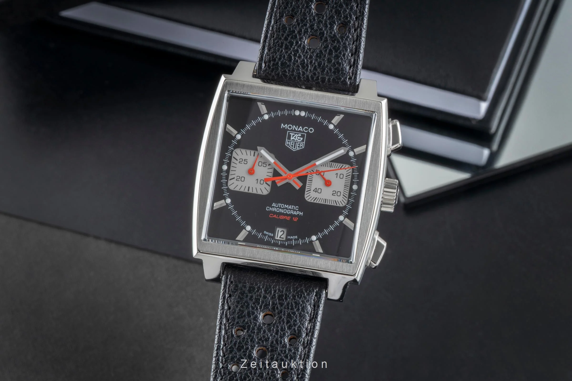 Tag Heuer Monaco chronograph steel automatic men's watch CAW2114  [2505635] - Image 2