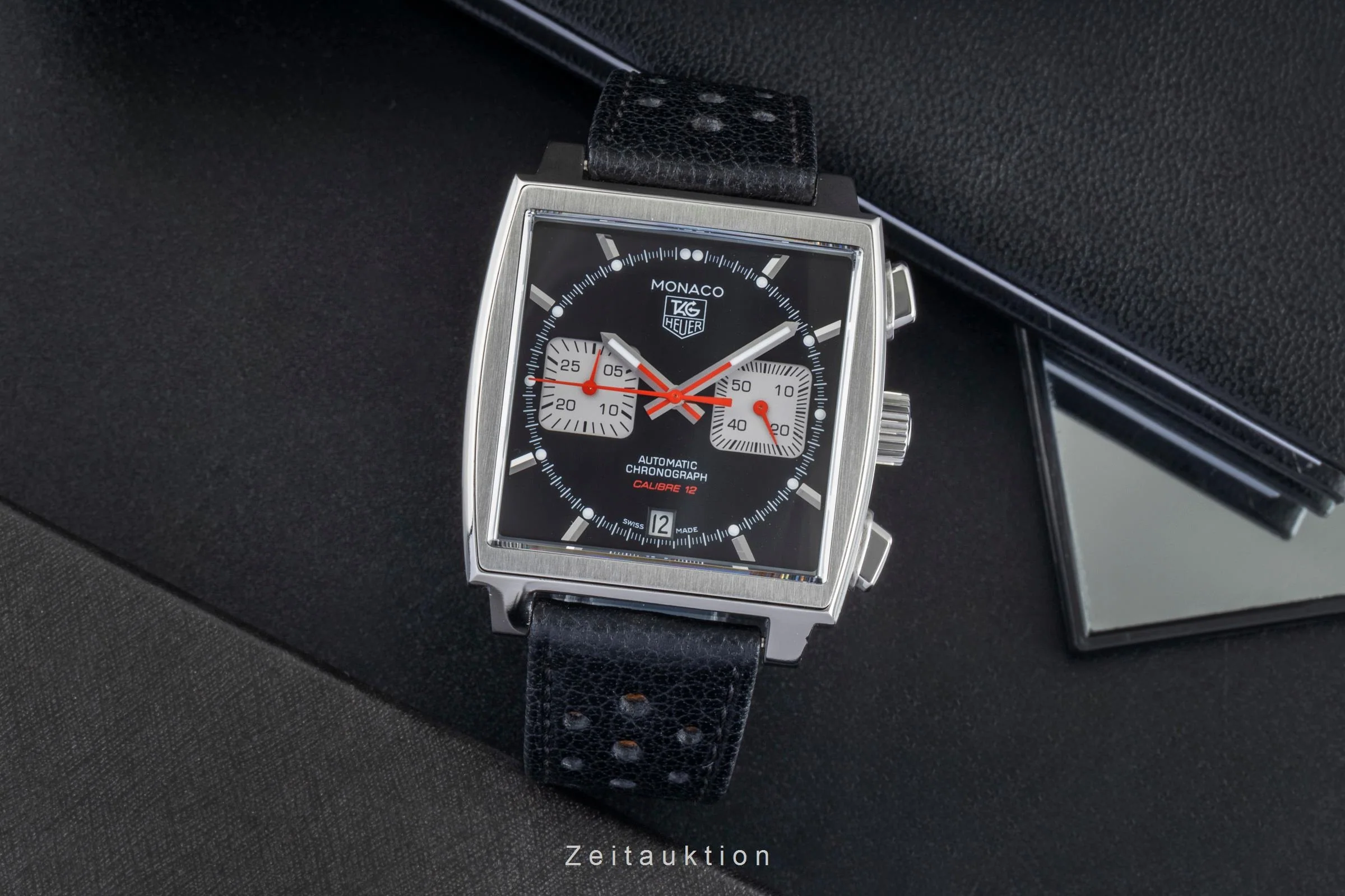 Tag Heuer Monaco chronograph steel automatic men's watch CAW2114  [2505635] - Image 4