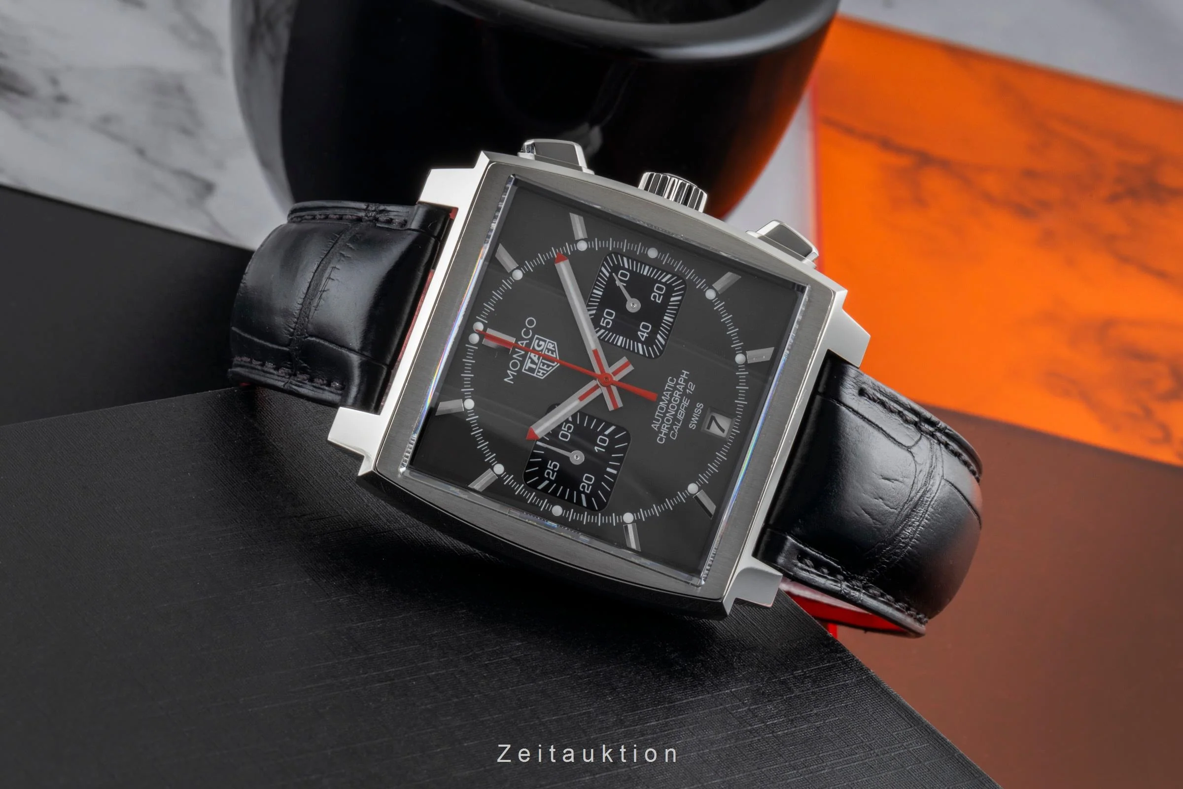 Tag Heuer Monaco chronograph steel automatic men's watch CAW211J.FC6476 LP: 7900EUR Limited  [2600542] - Image 3