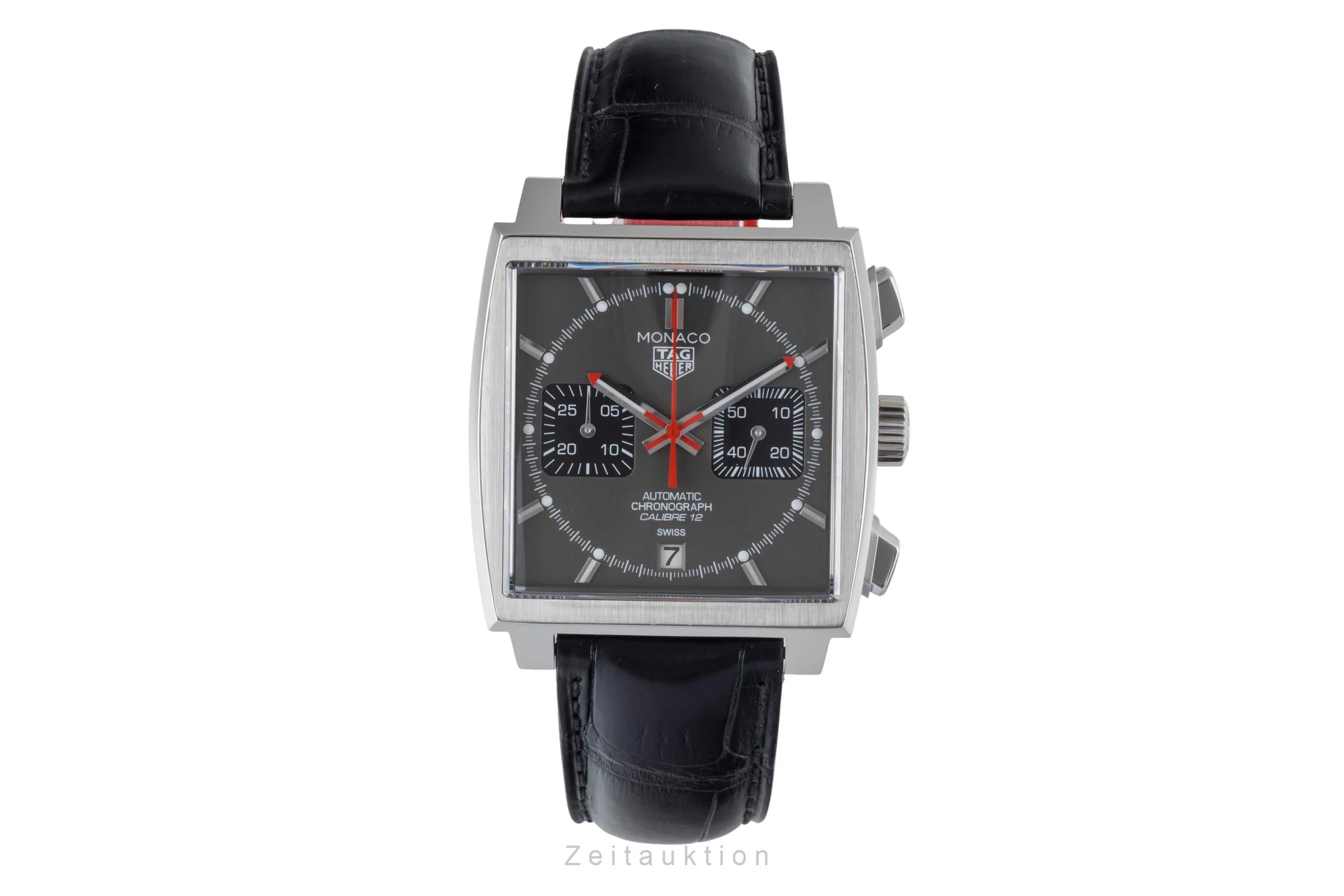 Tag Heuer Monaco chronograph steel automatic men's watch CAW211J.FC6476 LP: 7900EUR Limited  [2600542] - Image 5
