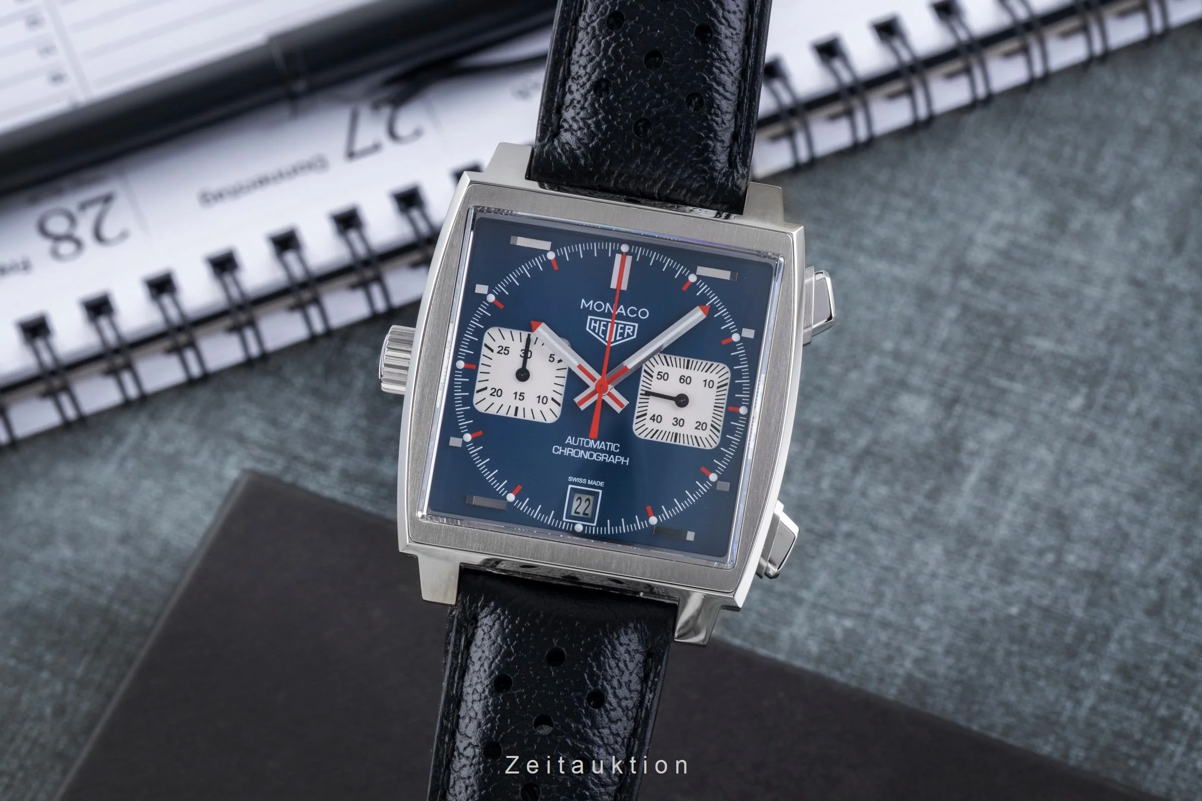 Tag Heuer Monaco chronograph steel automatic men's watch CAW211PF.C6356 LP: 8100EUR  [2507494] - Image 2