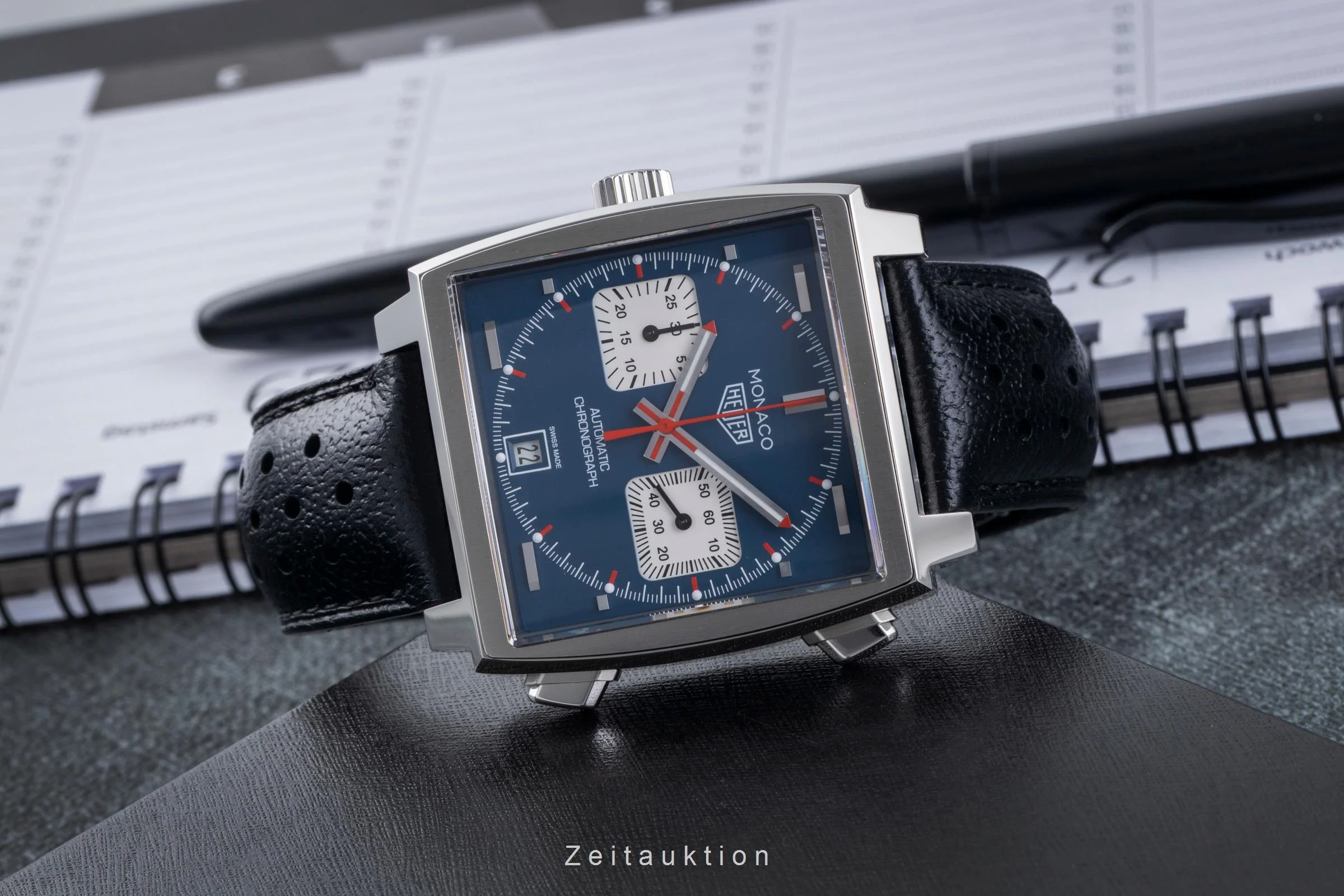 Tag Heuer Monaco chronograph steel automatic men's watch CAW211PF.C6356 LP: 8100EUR  [2507494] - Image 3