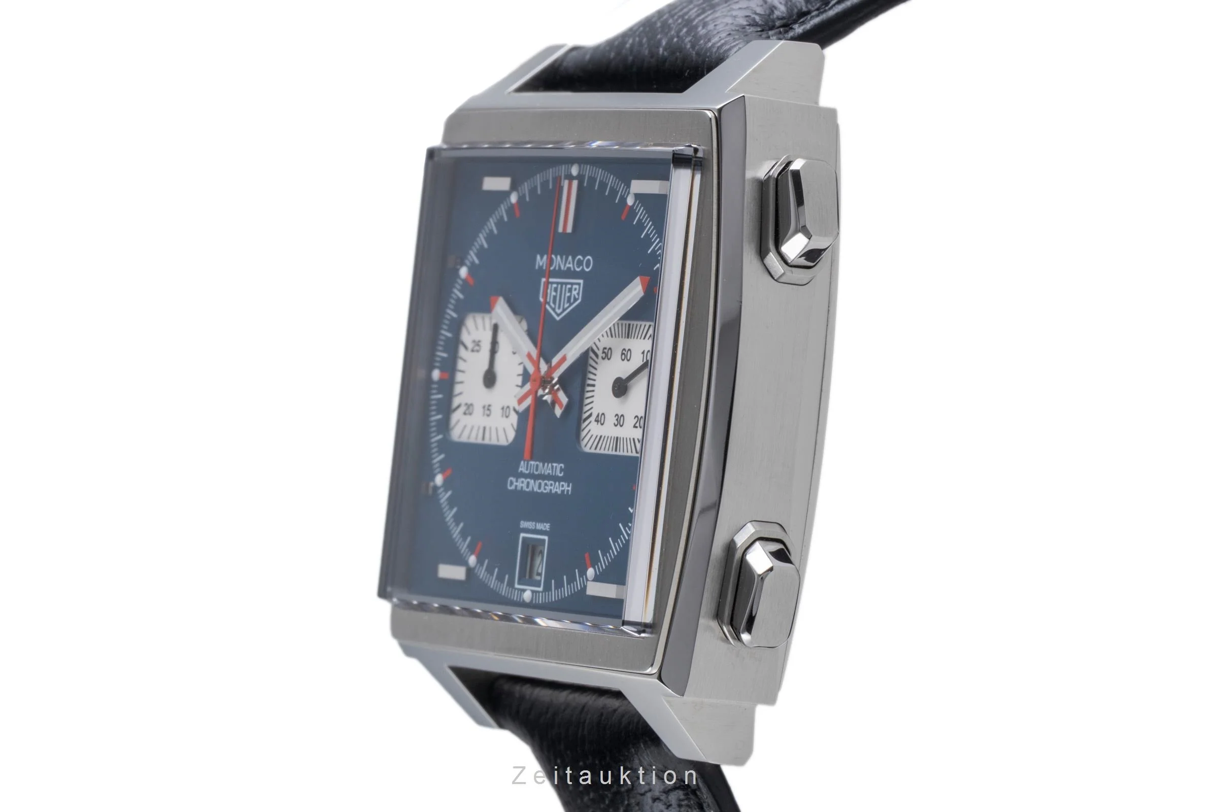 Tag Heuer Monaco chronograph steel automatic men's watch CAW211PF.C6356 LP: 8100EUR  [2507494] - Image 7