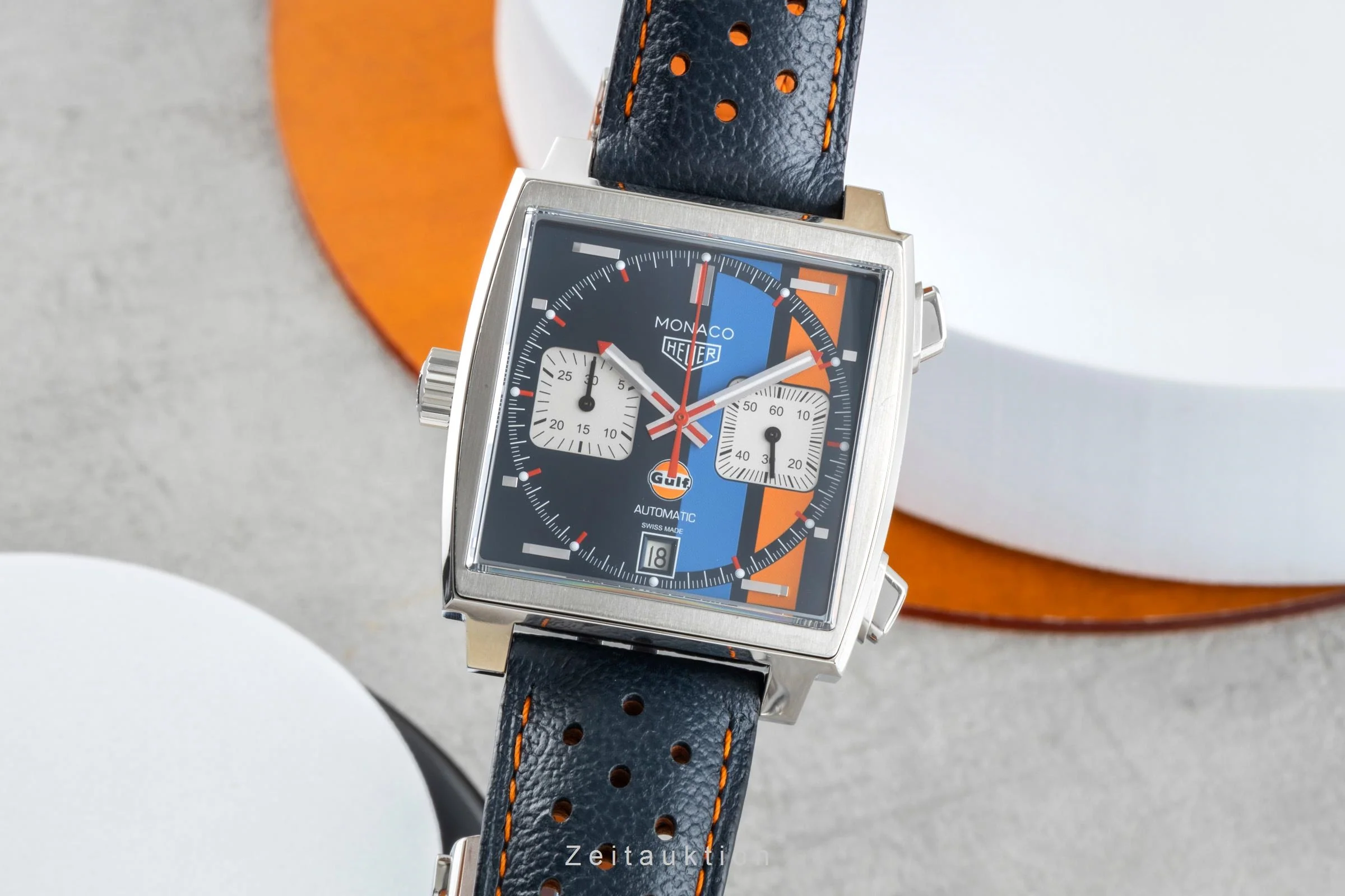 Tag Heuer Monaco chronograph steel automatic men's watch CAW211R LP: 7950EUR  [2505177] - Image 2