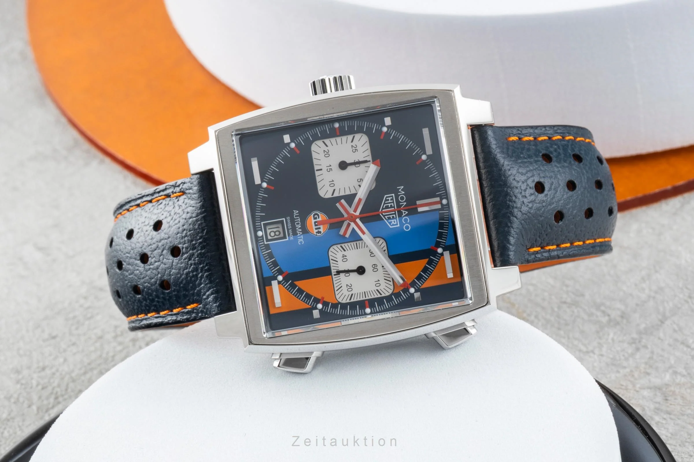 Tag Heuer Monaco chronograph steel automatic men's watch CAW211R LP: 7950EUR  [2505177] - Image 3