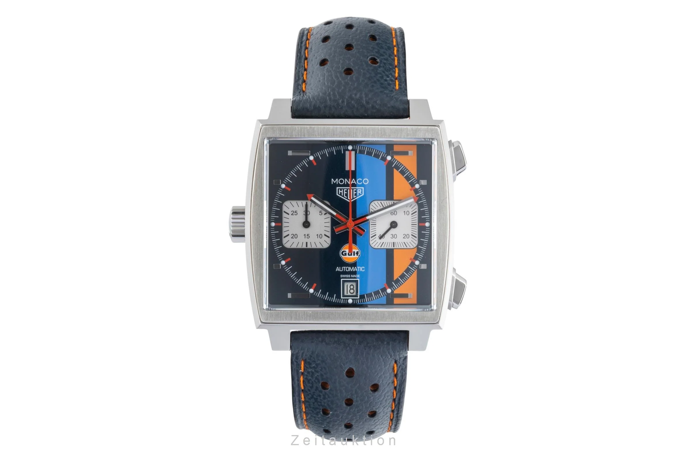 Tag Heuer Monaco chronograph steel automatic men's watch CAW211R LP: 7950EUR  [2505177] - Image 5