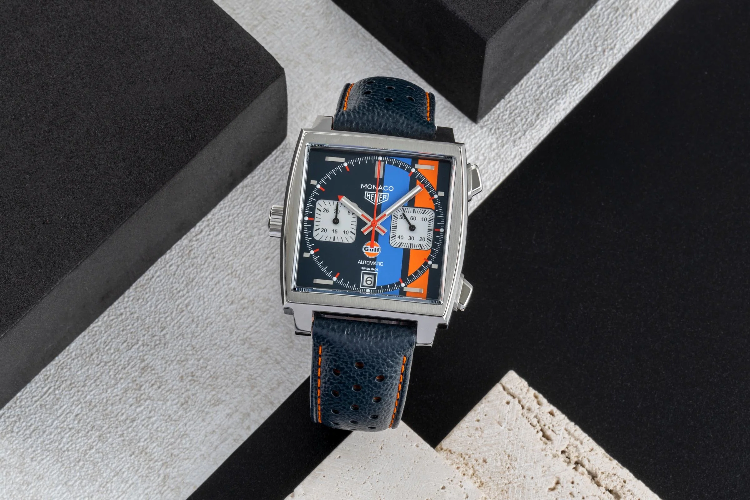 Tag Heuer Monaco chronograph steel automatic men's watch CAW211R.FC6401 LP: 8050EUR  [2600043] - Image 4