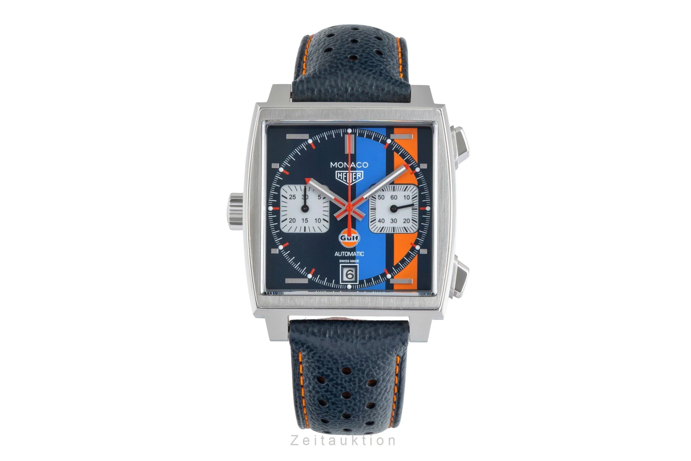 Tag Heuer Monaco chronograph steel automatic men's watch CAW211R.FC6401 LP: 8050EUR  [2600043] - Image 5