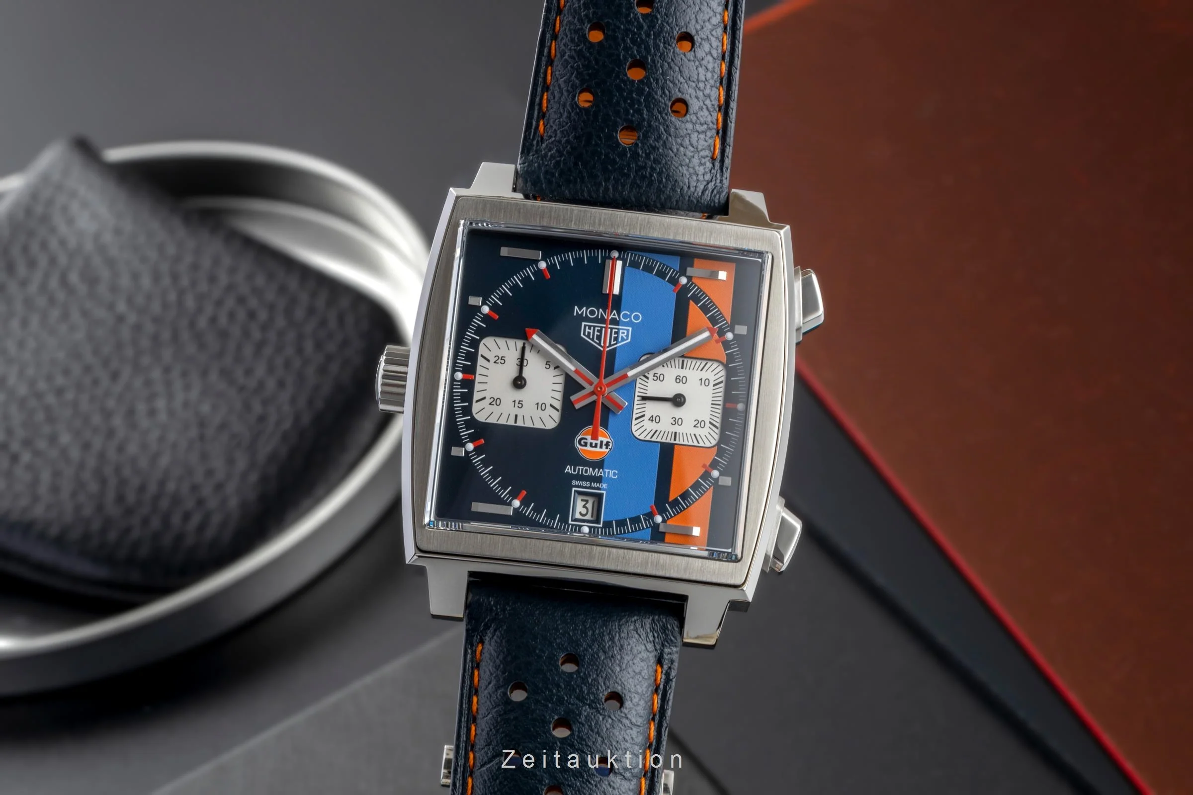 Tag Heuer Monaco chronograph steel automatic men's watch CAW211R.FC6401 LP: 8050EUR  [2601043] - Image 2