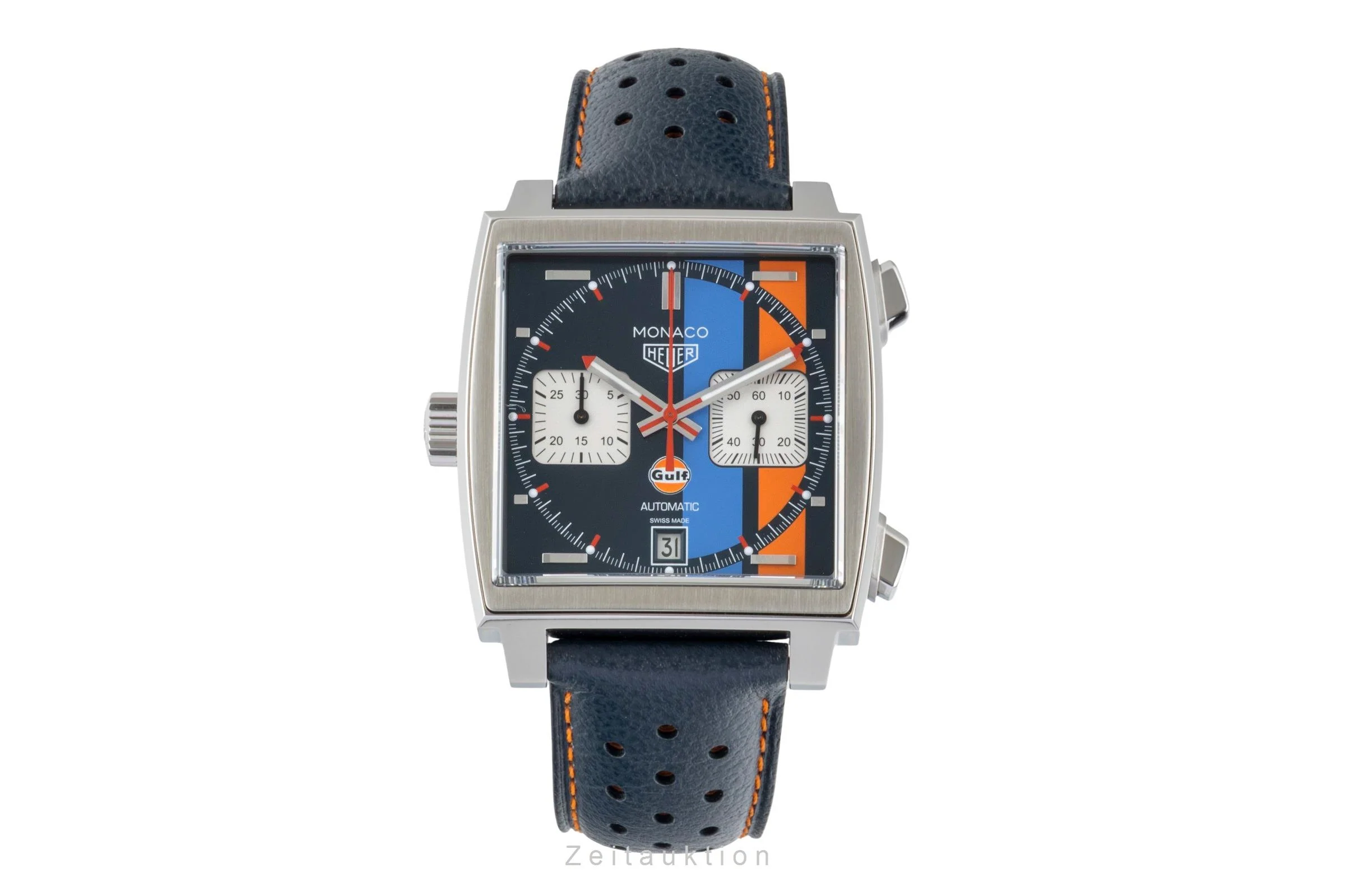 Tag Heuer Monaco chronograph steel automatic men's watch CAW211R.FC6401 LP: 8050EUR  [2601043] - Image 5
