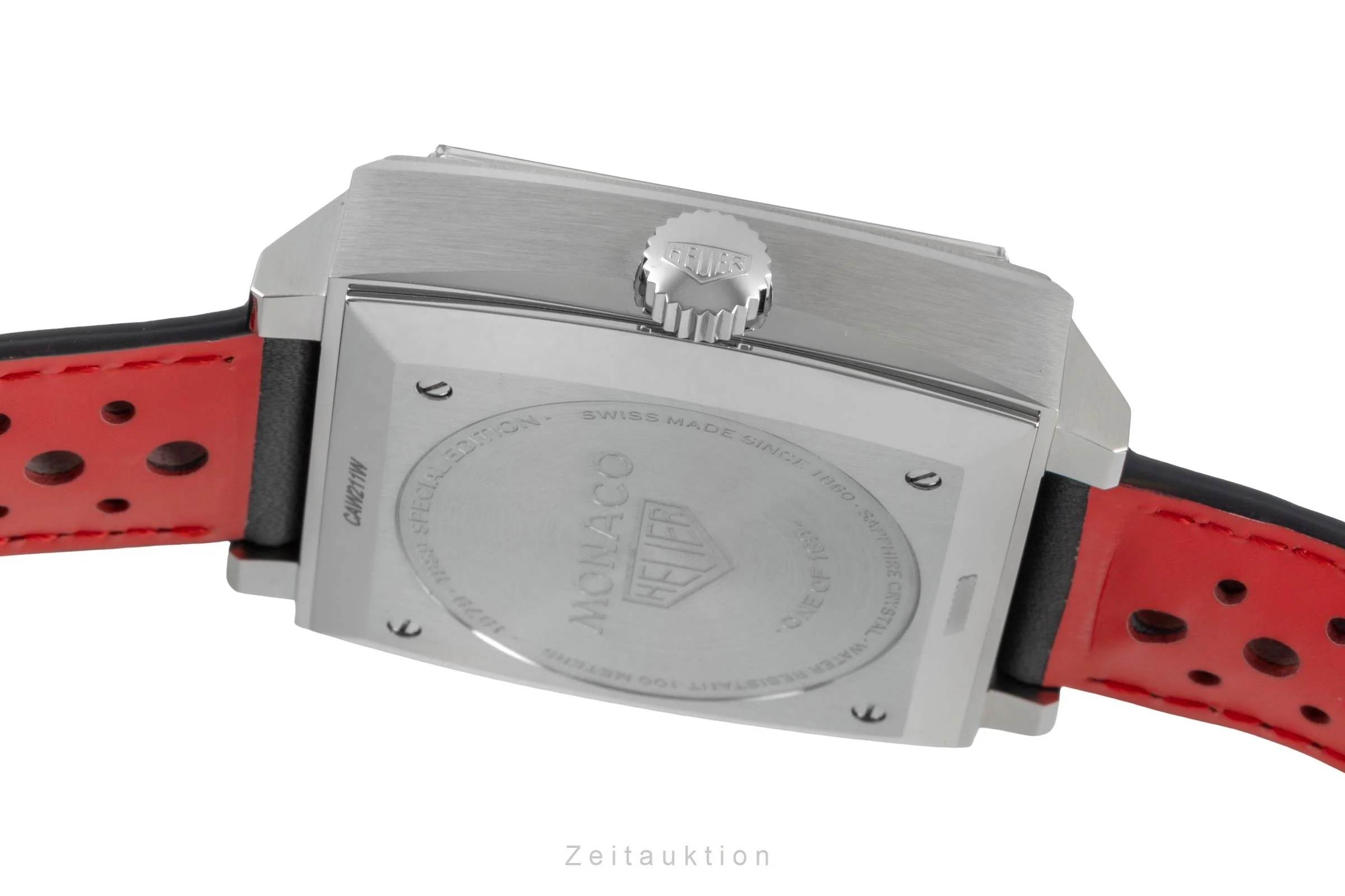 Tag Heuer Monaco chronograph steel automatic men's watch CAW211W.FC6467 Limited  [2506996] - Image 12