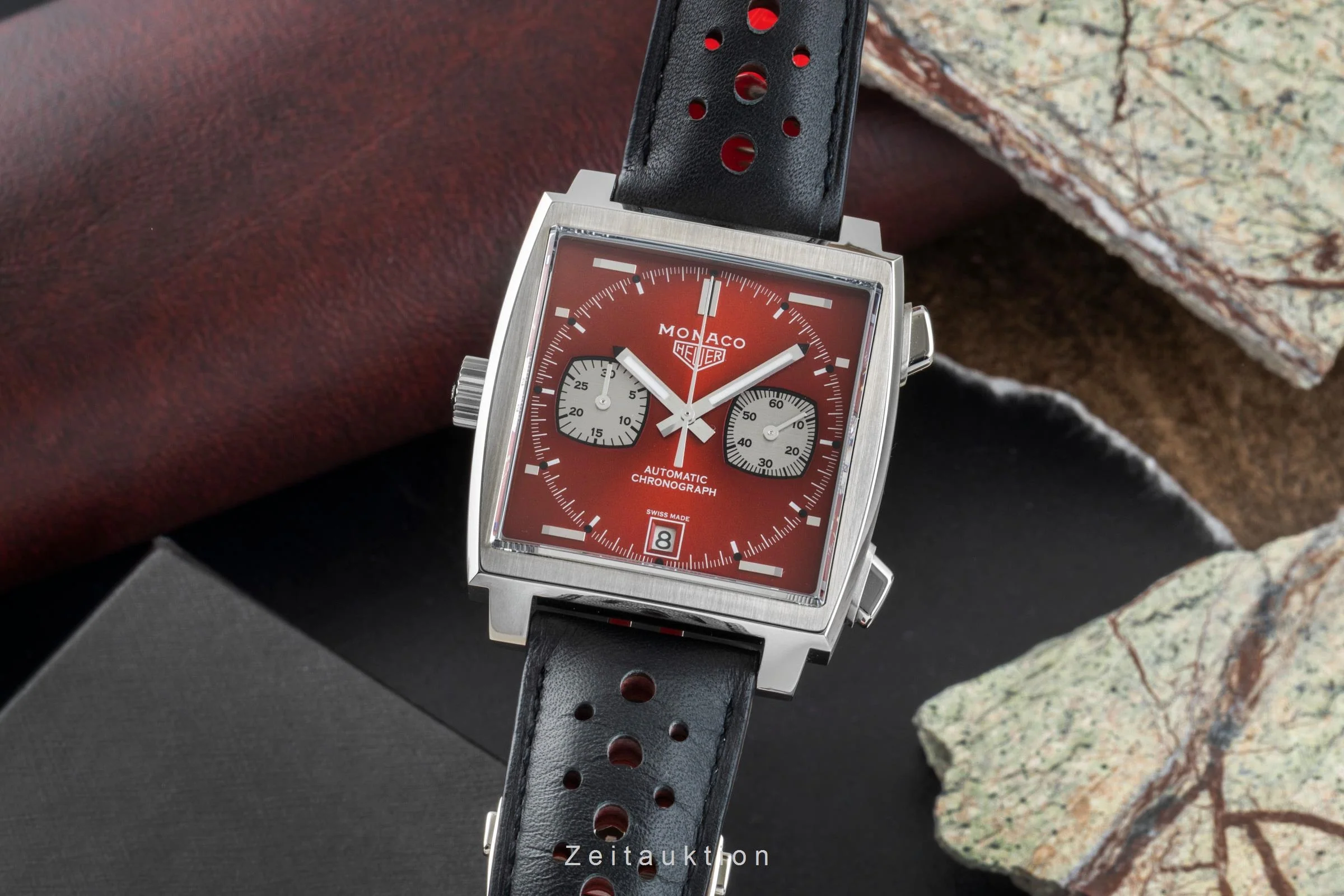 Tag Heuer Monaco chronograph steel automatic men's watch CAW211W.FC6467 Limited  [2506996] - Image 2