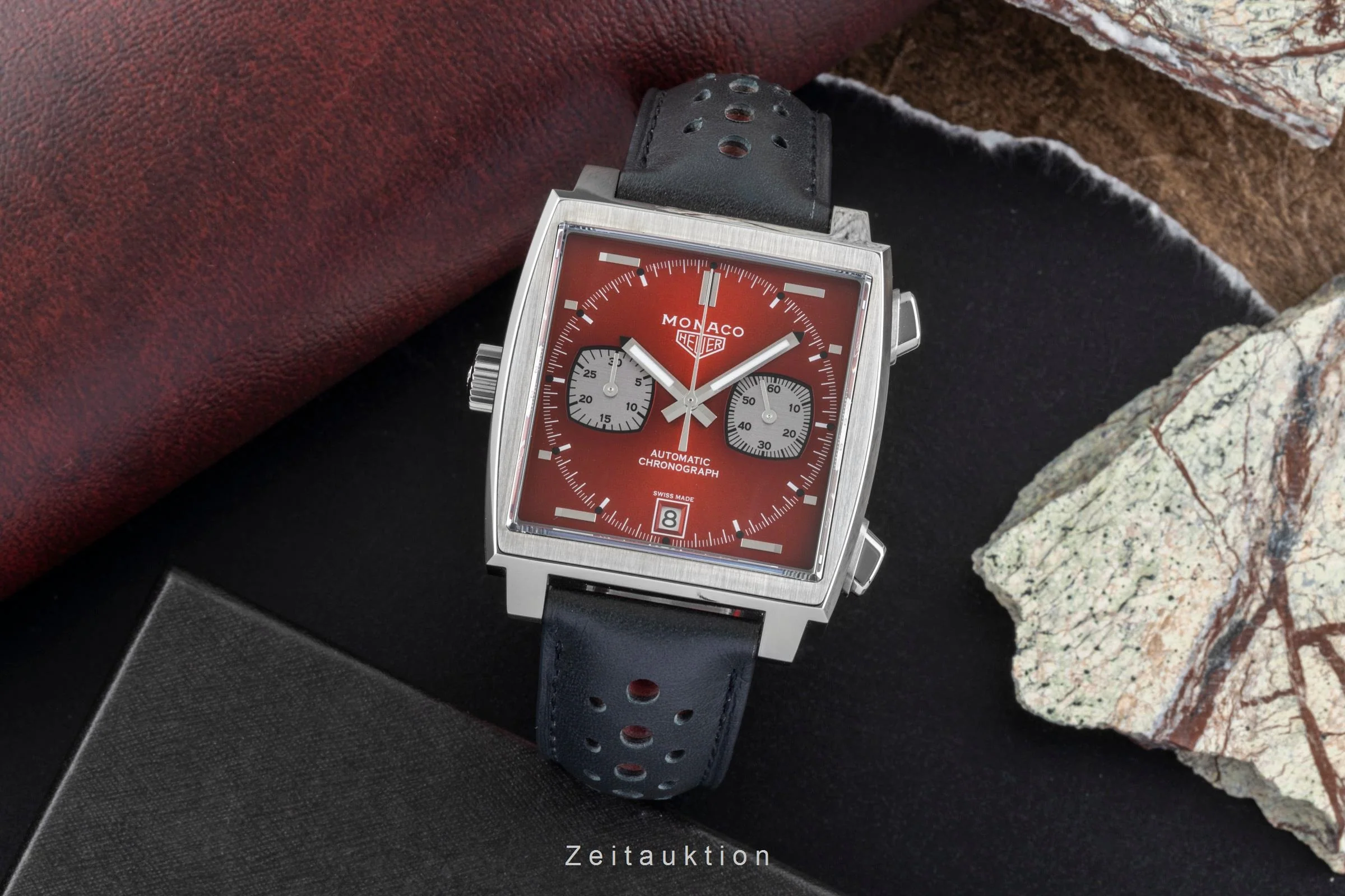 Tag Heuer Monaco chronograph steel automatic men's watch CAW211W.FC6467 Limited  [2506996] - Image 4